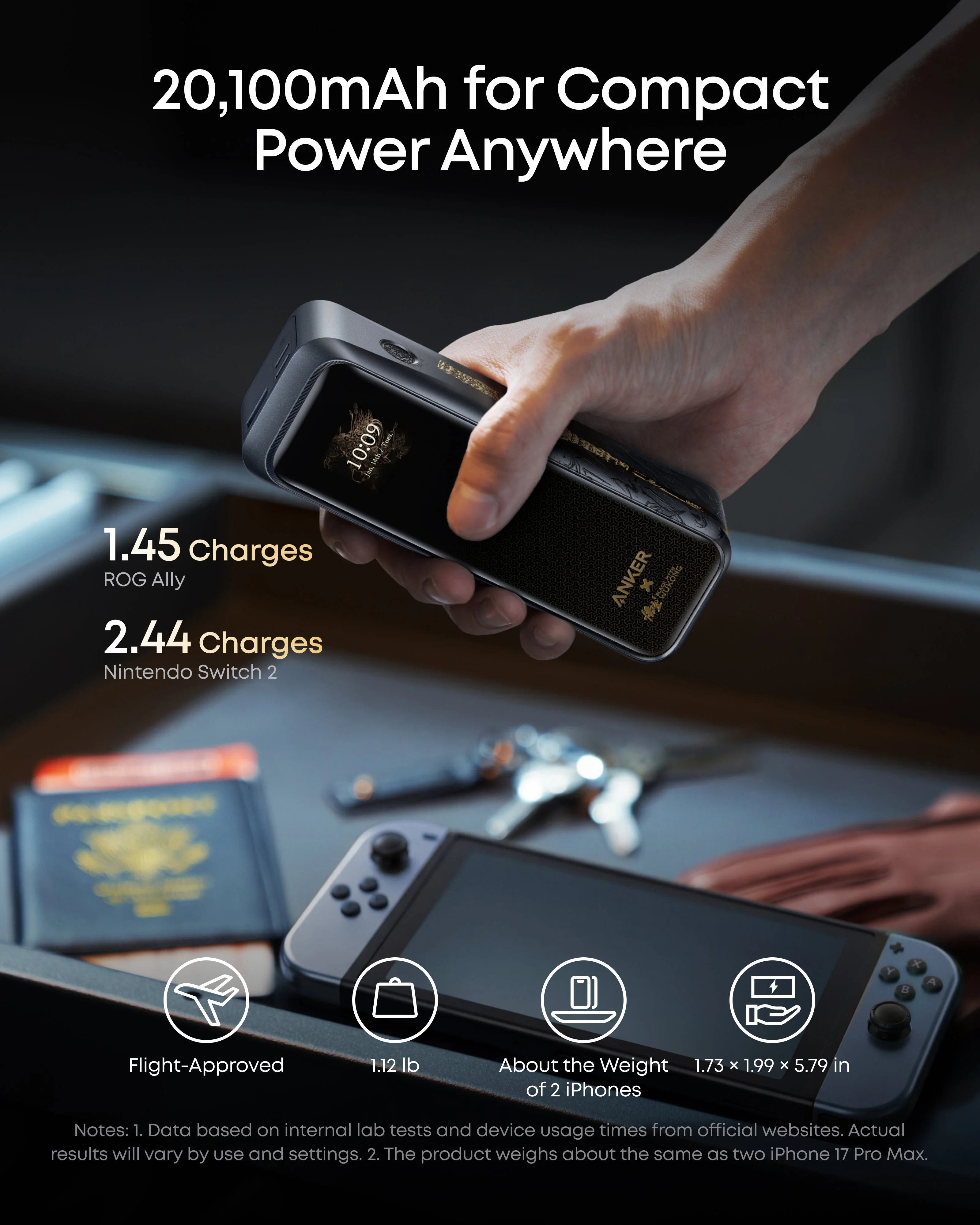 Anker Prime Power Bank (20K, 220W) Black Myth: Wukong Edition - Image 3