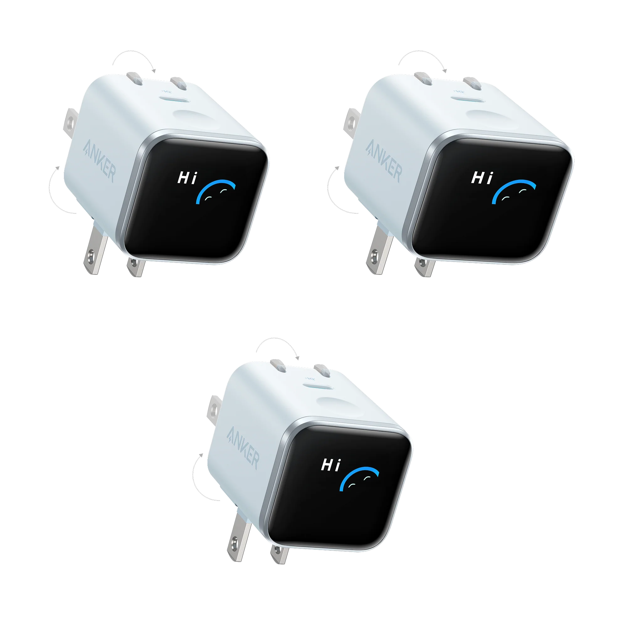 Anker Nano Charger (45W, Smart Display, 180° Foldable, 3-Pack) - Image 13