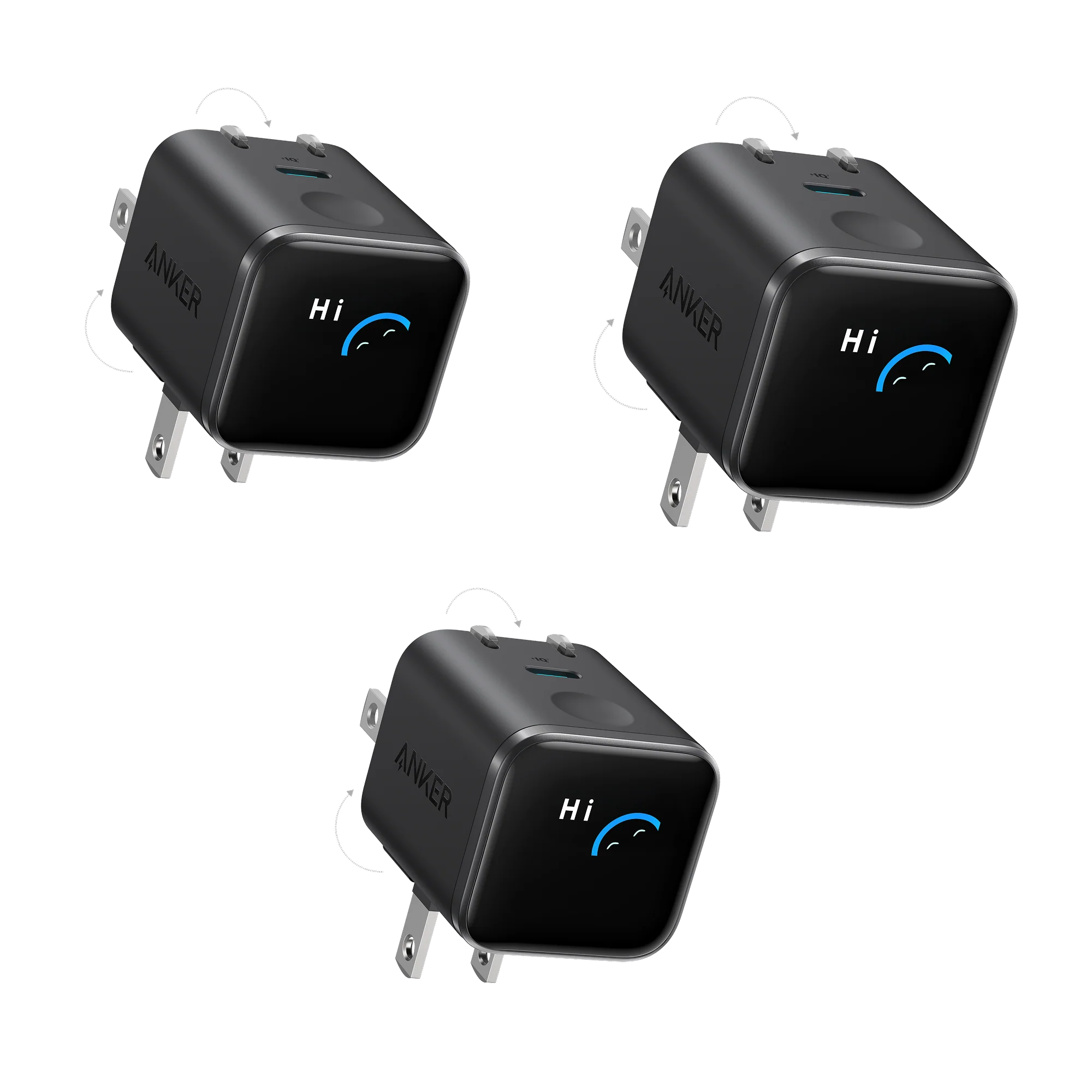 Anker Nano Charger (45W, Smart Display, 180° Foldable, 3-Pack) - Image 7