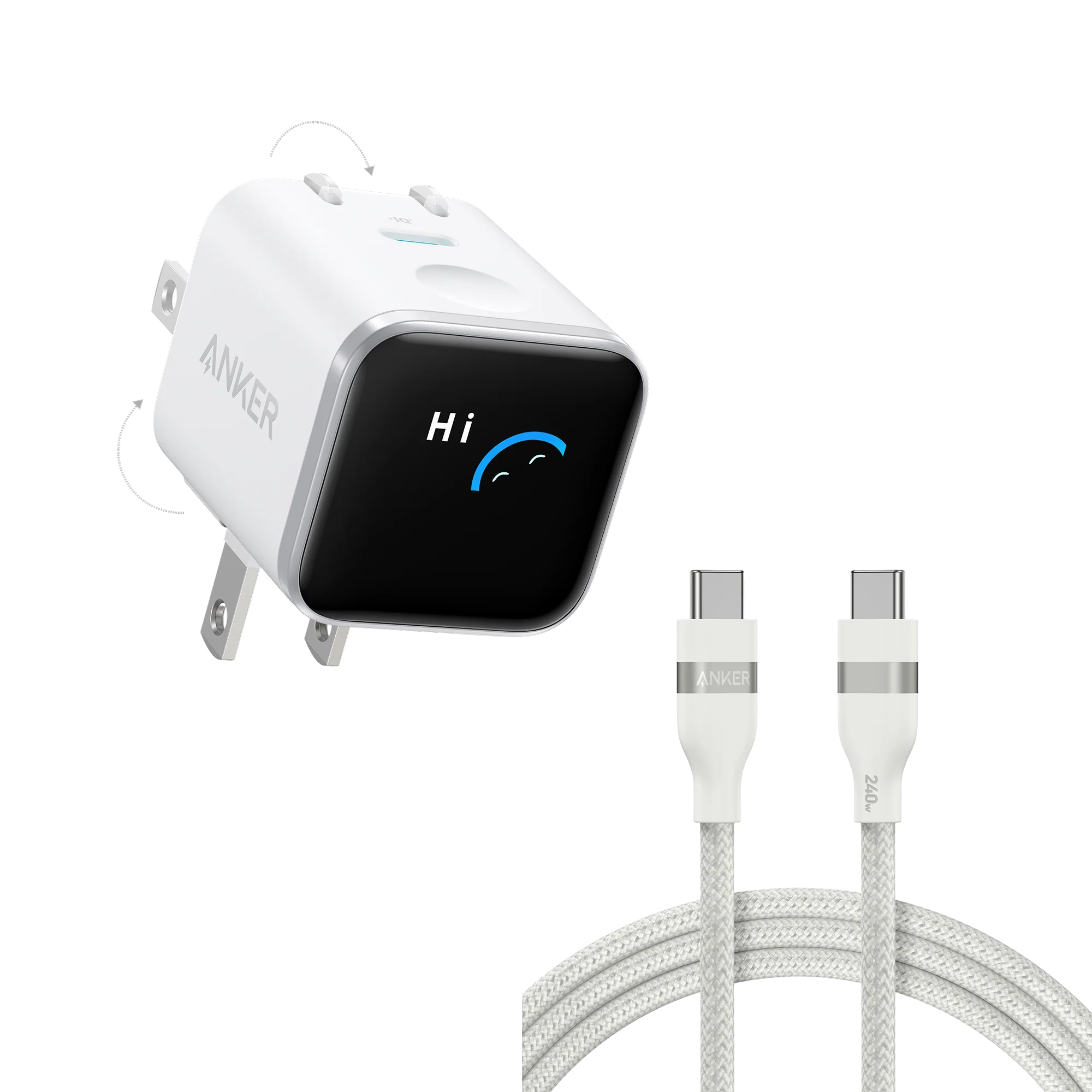 Anker Nano Charger (45W, Smart Display, 180° Foldable) - Image 112