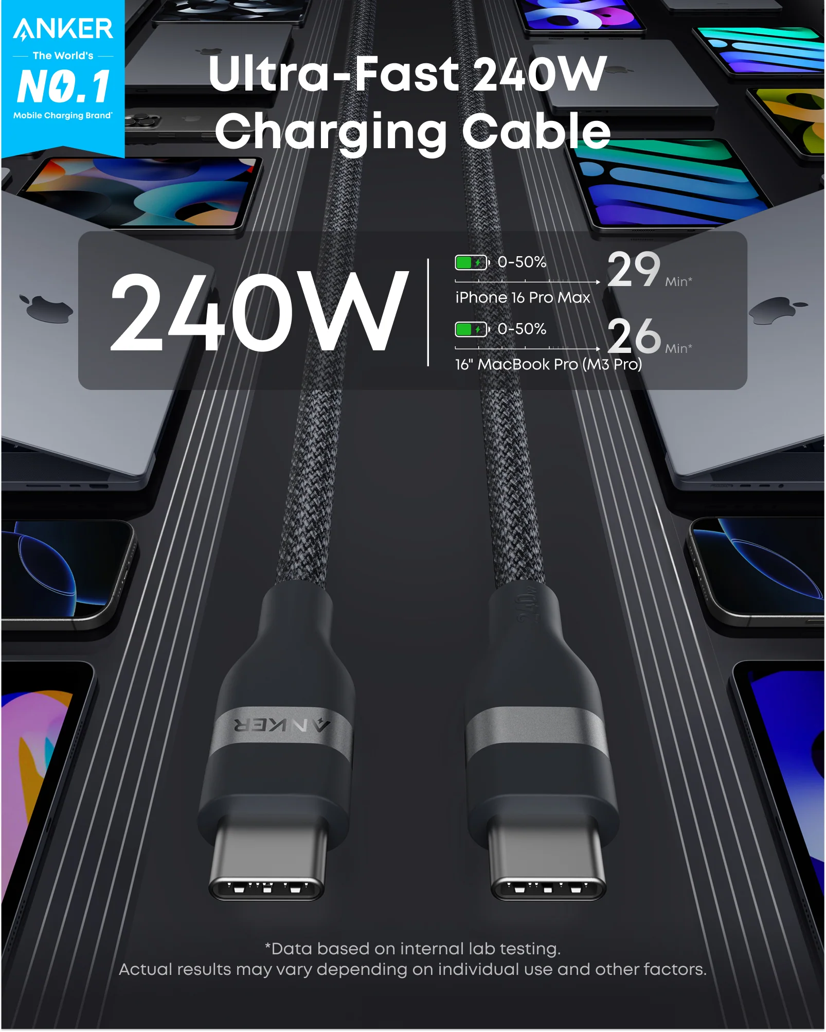 Anker Nano Charger (45W, Smart Display, 180° Foldable) - Image 91