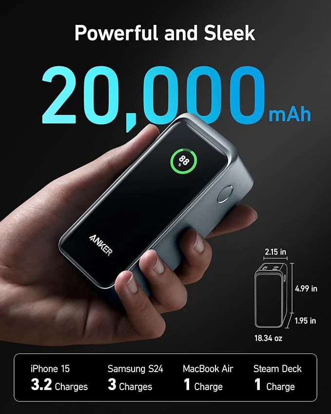 Anker Prime Power Bank (20K, 200W) - Image 3