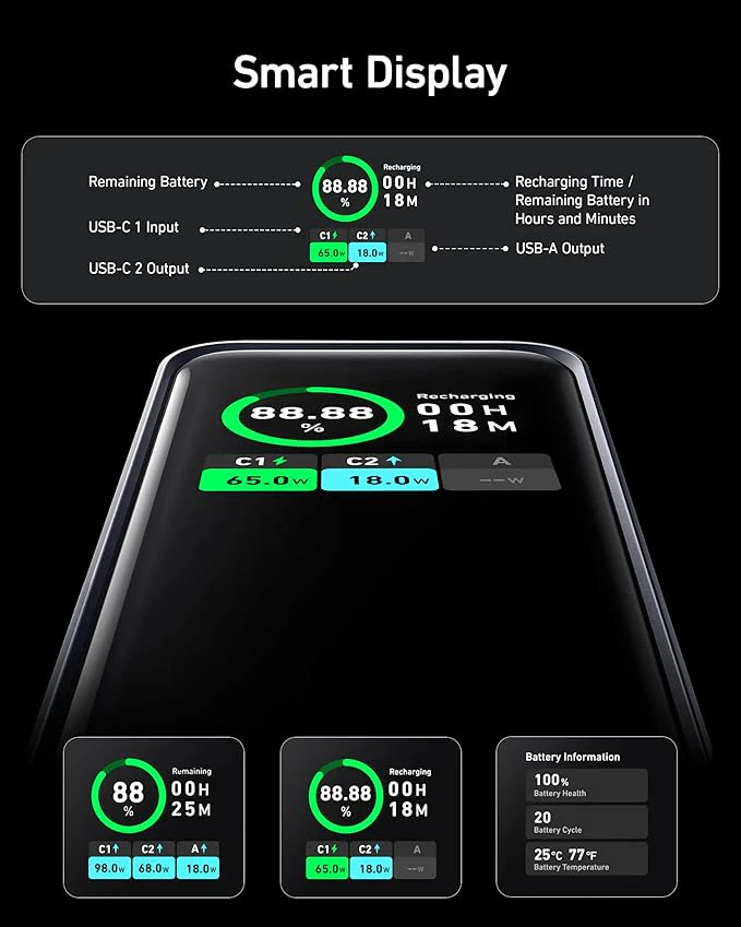 Anker Prime Power Bank (20K, 200W) - Image 6
