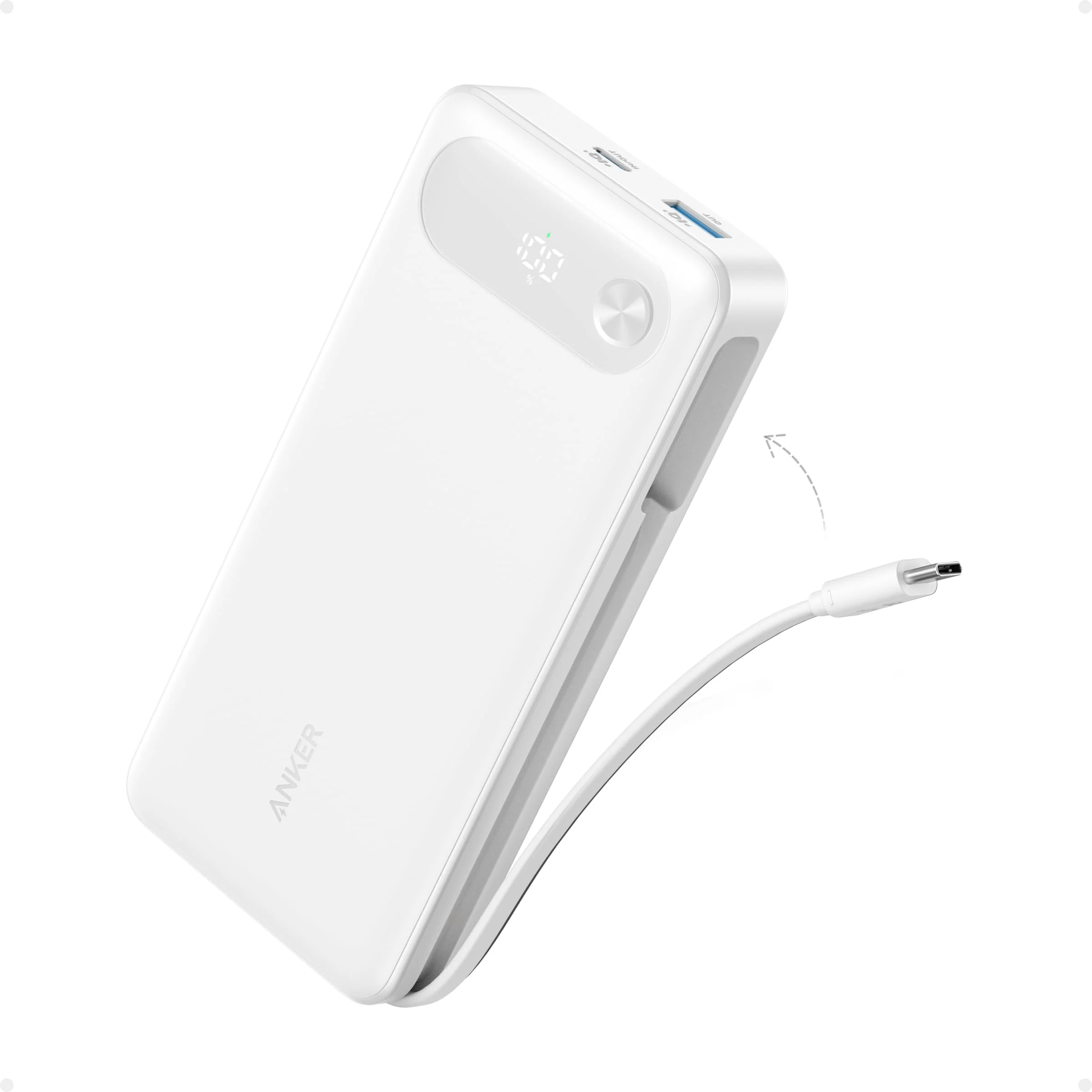 Anker Power Bank (20K, 87W, Built-In USB-C Cable) | Customizable - Image 8