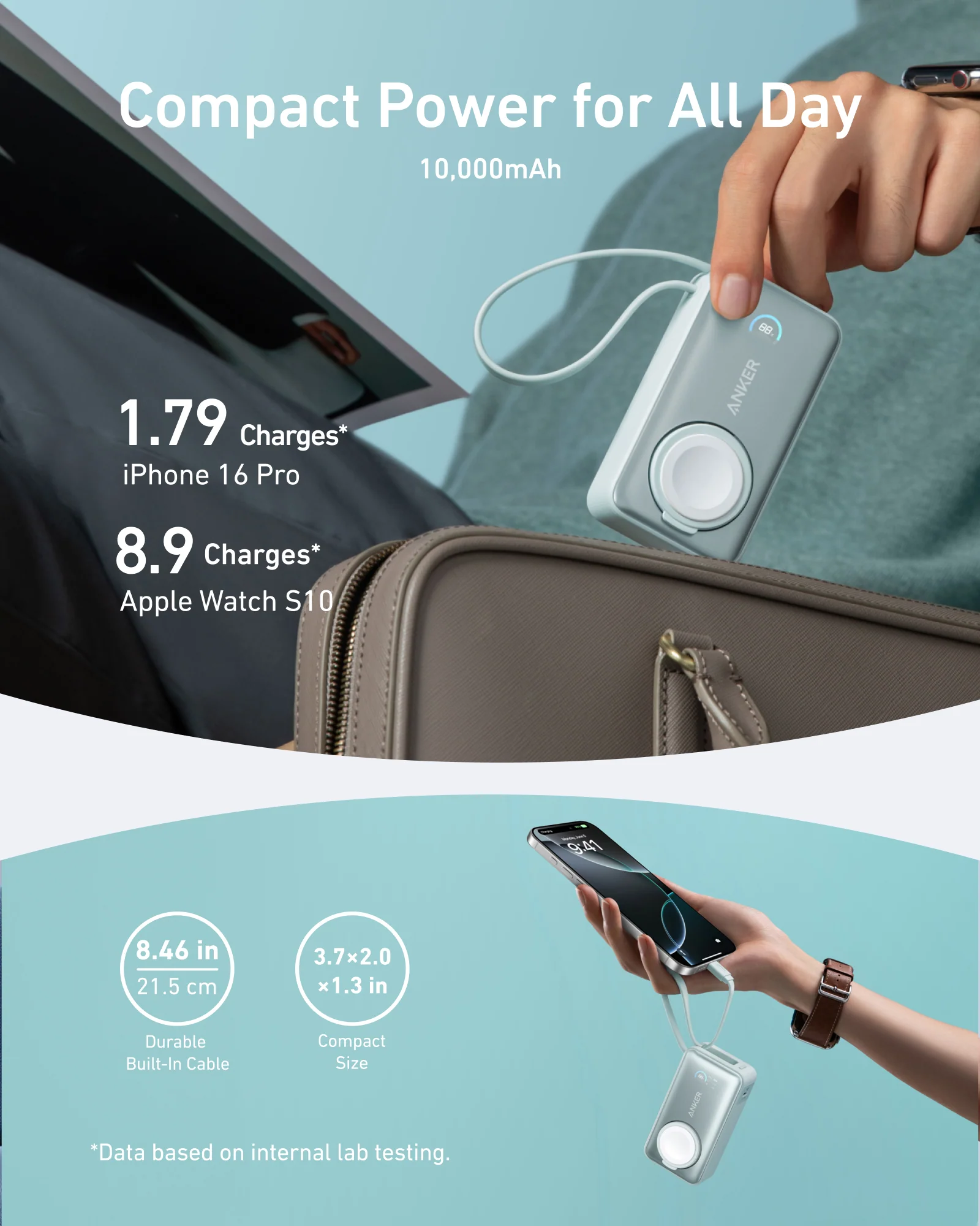 Anker MagGo Power Bank (10K, 35W, For Apple Watch) - Image 22