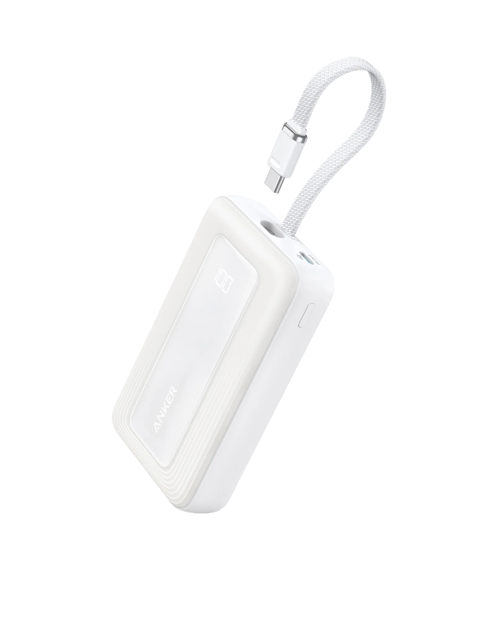 Anker Zolo Power Bank (10K, 30W) with a 5.4-inch (13.7 cm) built-in USB-C cable. - Image 8