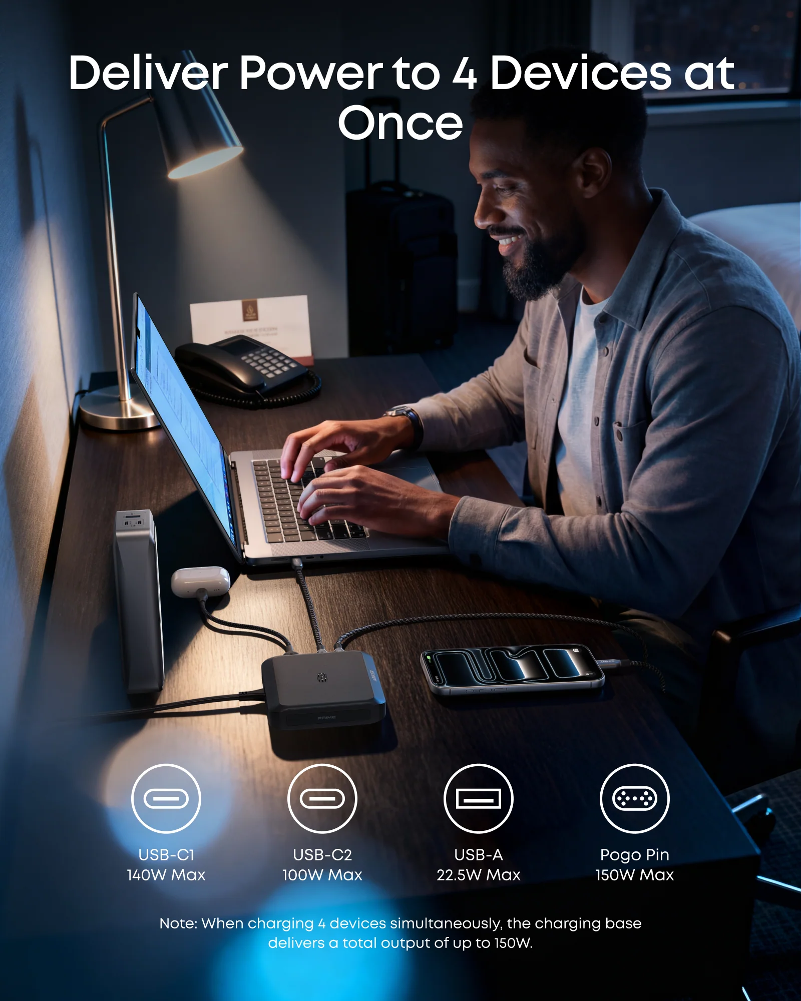 Anker Prime Charging Base (150W, 3 Ports) - Image 4