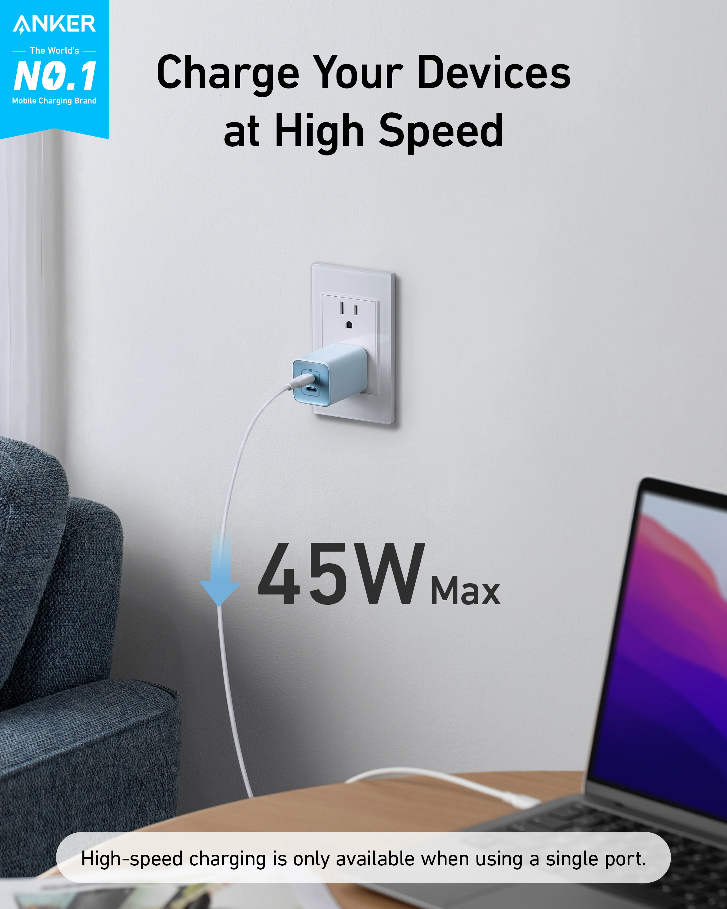 Anker <b>523</b> Charger (Nano 3, 47W) - Image 9