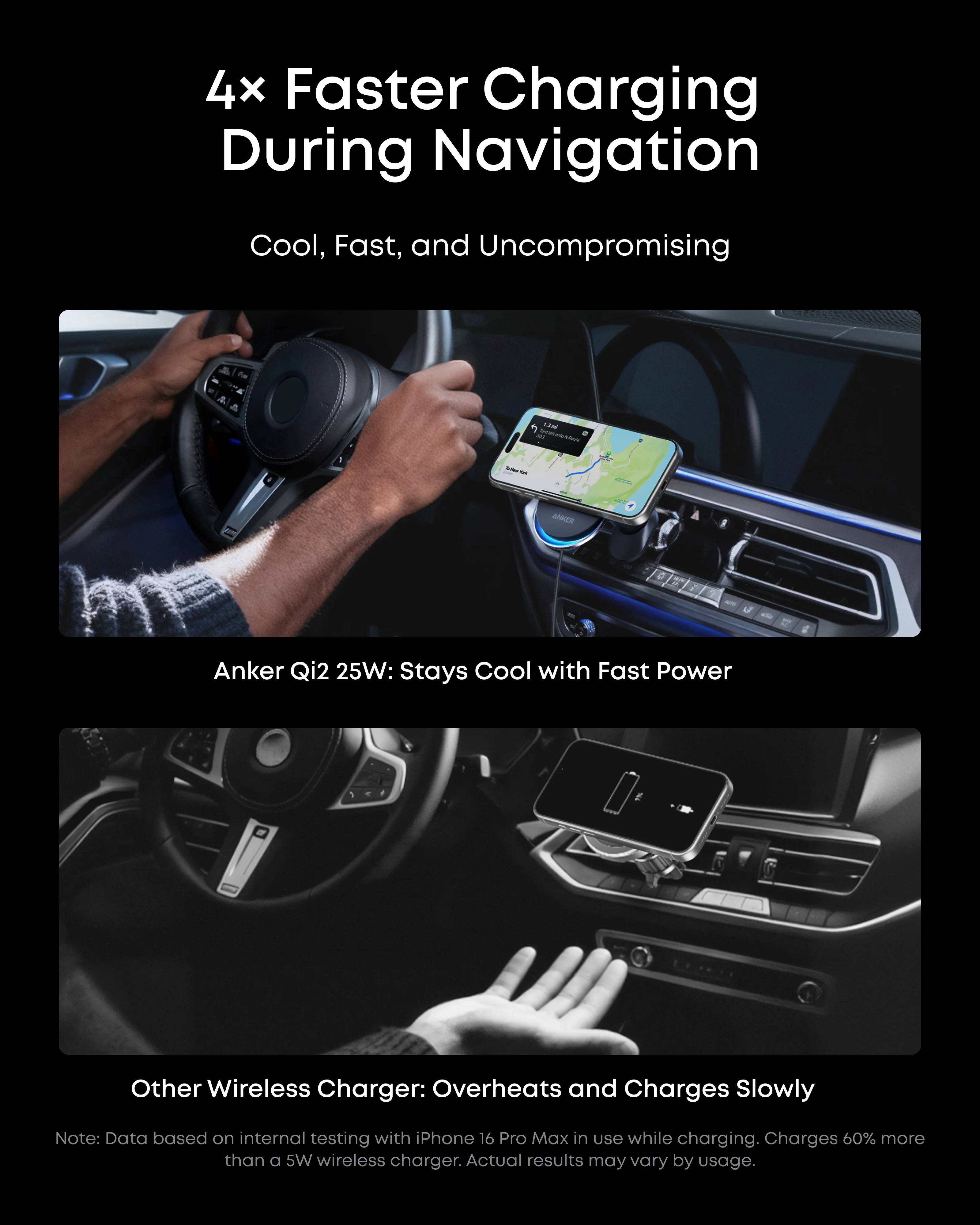Anker Prime Wireless Car Charger (MagGo, AirCool, Pad) - Image 5