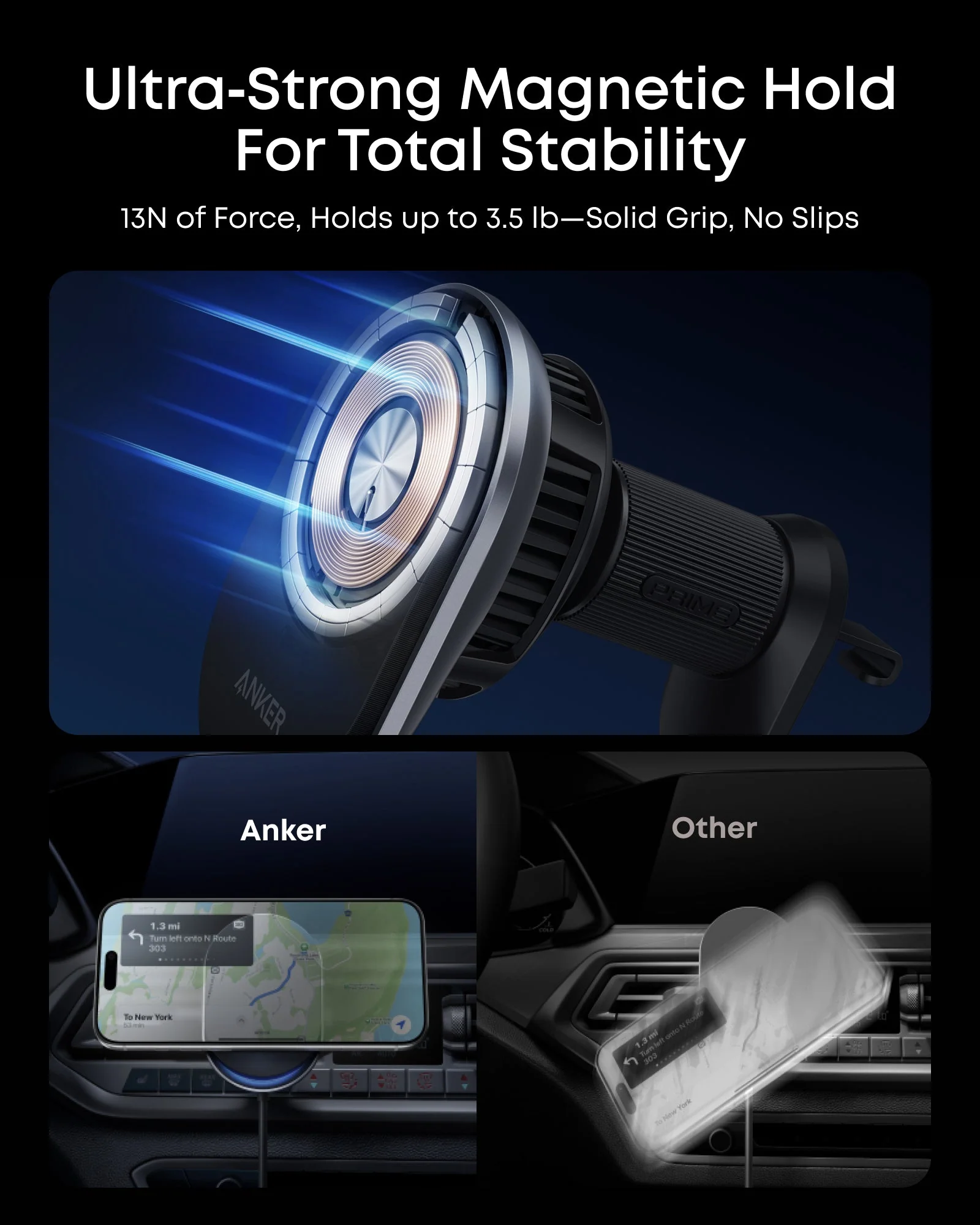 Anker Prime Wireless Car Charger (MagGo, AirCool, Pad) - Image 6