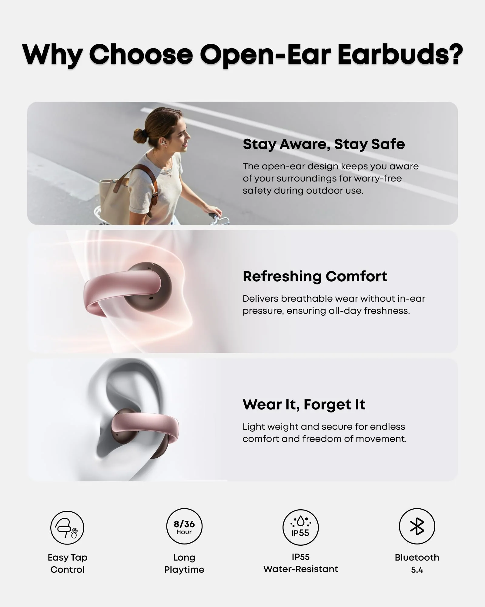 soundcore AeroClip | Open-Ear Clip-On Earbuds with Adaptive Comfort - Image 10