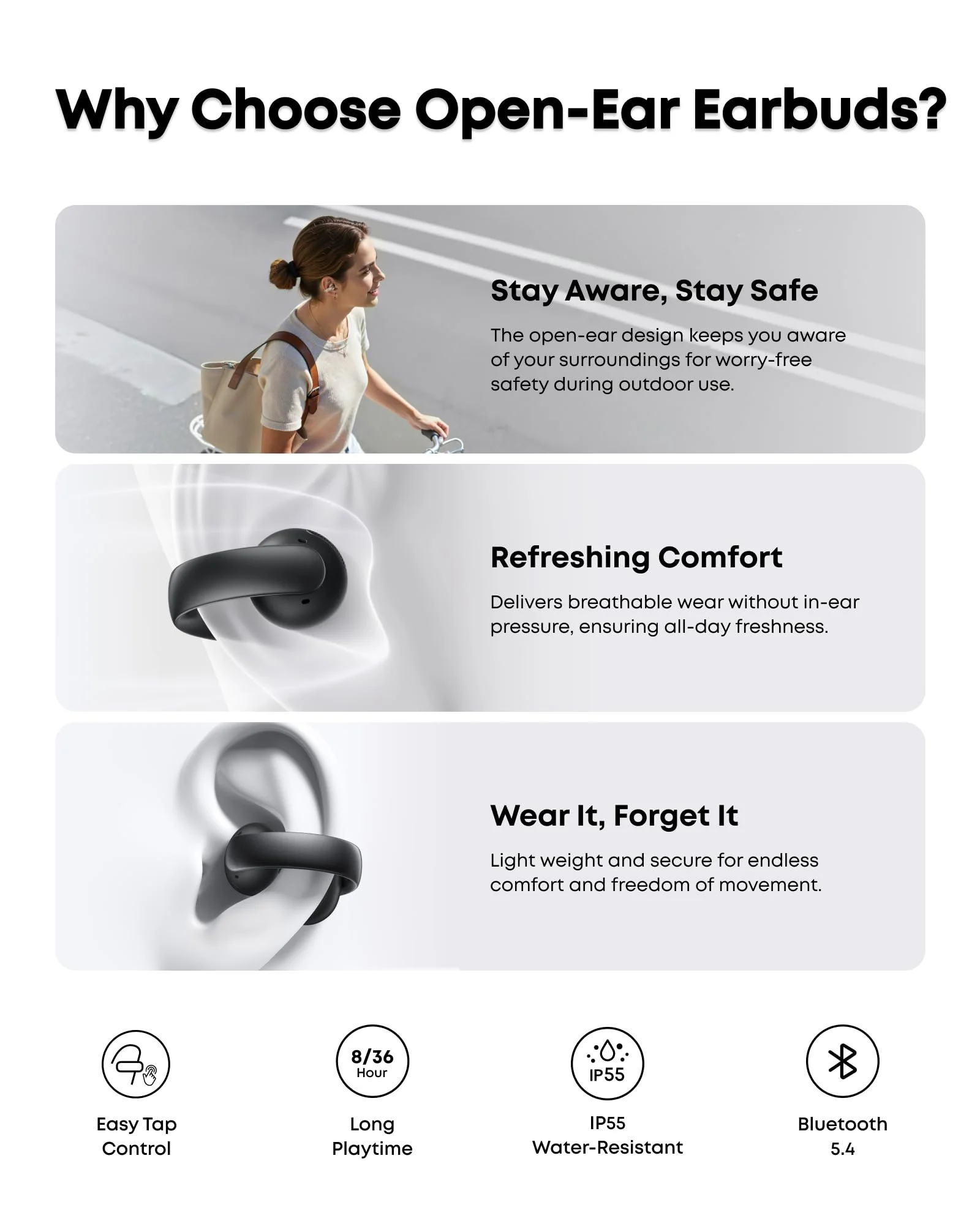 soundcore AeroClip | Open-Ear Clip-On Earbuds with Adaptive Comfort - Image 19