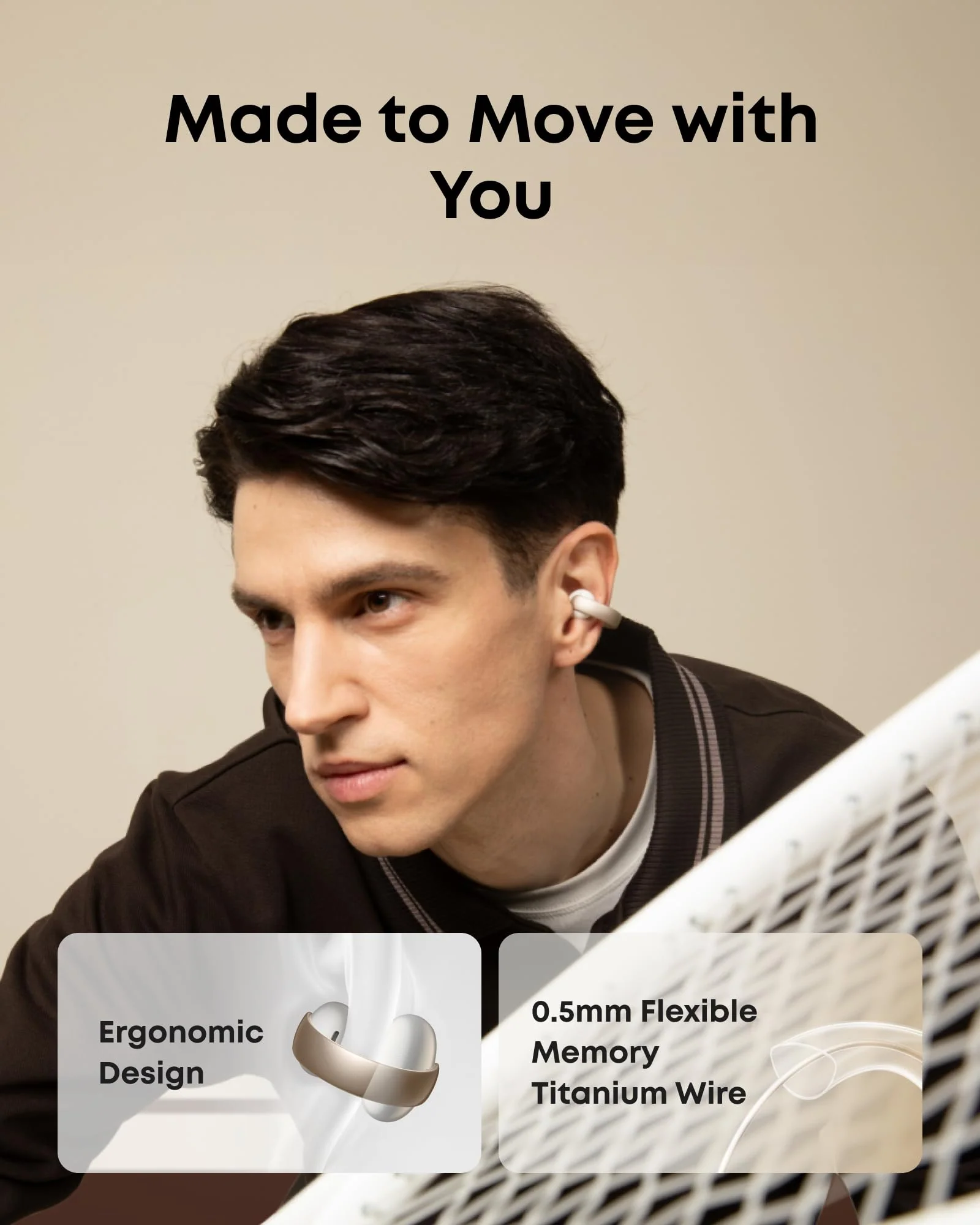 soundcore AeroClip | Open-Ear Clip-On Earbuds with Adaptive Comfort - Image 3