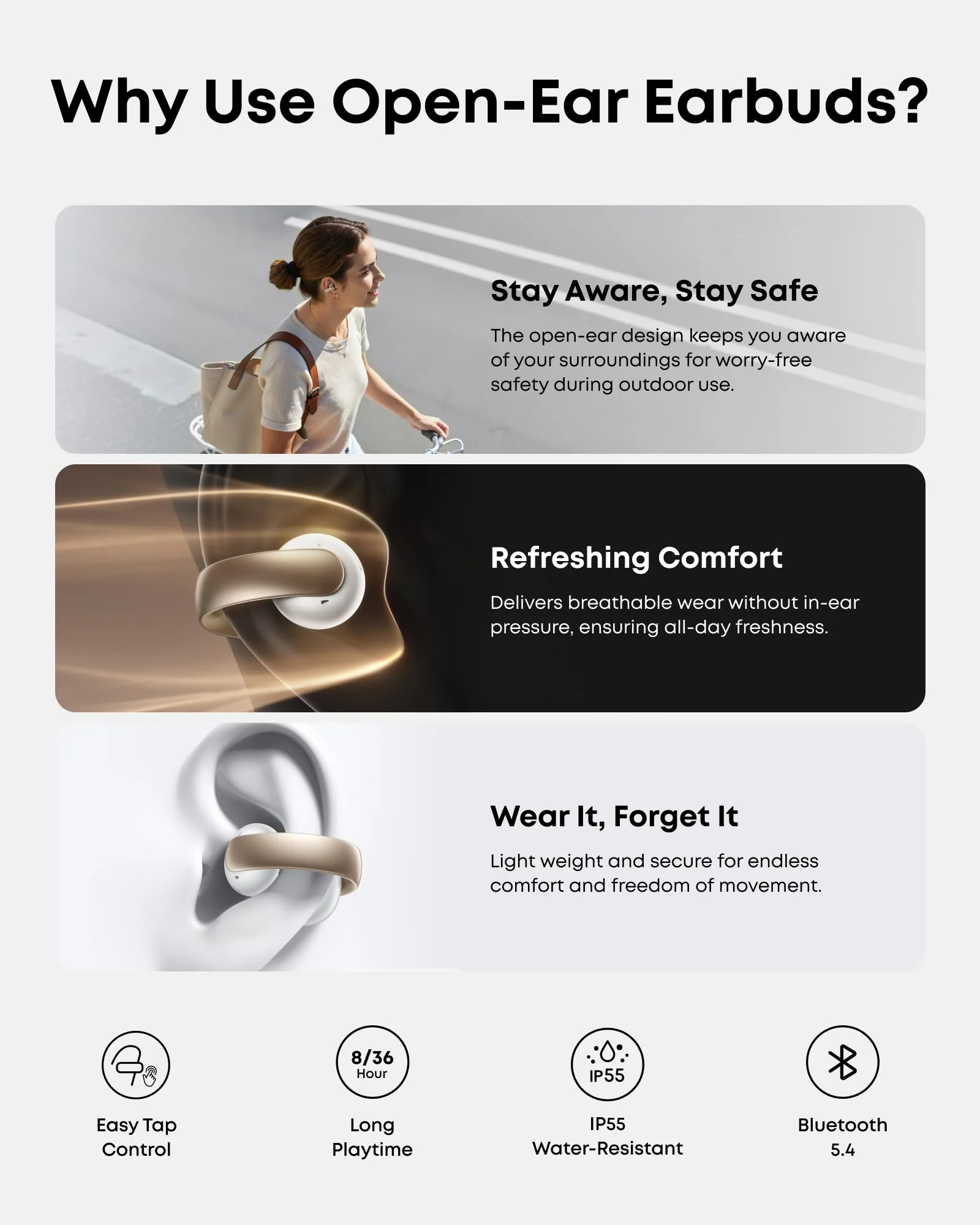 soundcore AeroClip | Open-Ear Clip-On Earbuds with Adaptive Comfort - Image 9