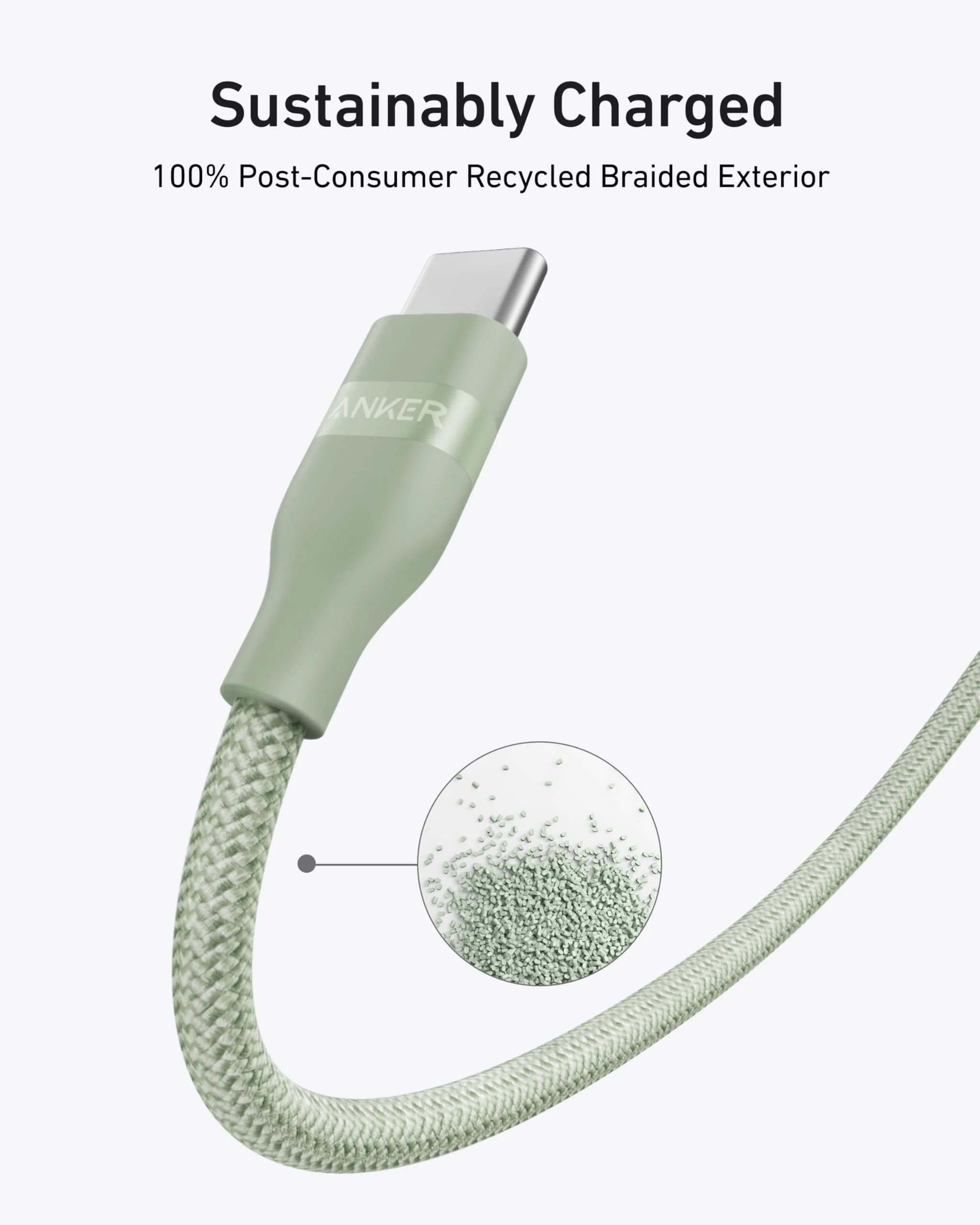 Anker USB-C to USB-C Cable (3 ft / 6 ft, 240W, Upcycled-Braided) - Image 29