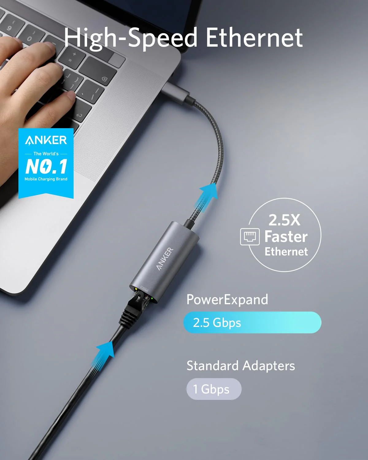 Refurbished Anker PowerExpand USB-C to 2.5 Gbps Ethernet Adapter - Image 4