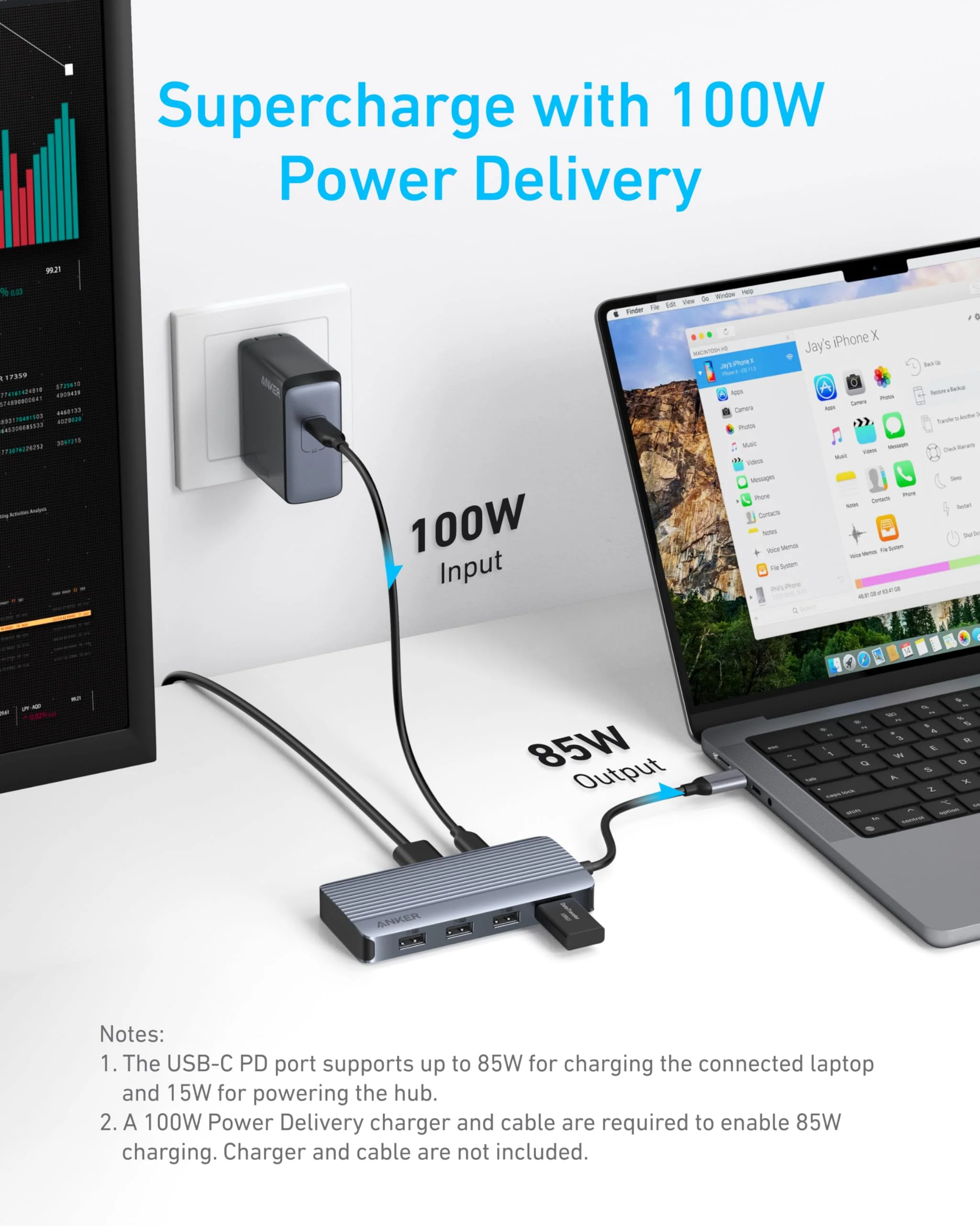 Refurbished Anker USB-C Hub (7-in-1, Dual Display) - Image 4
