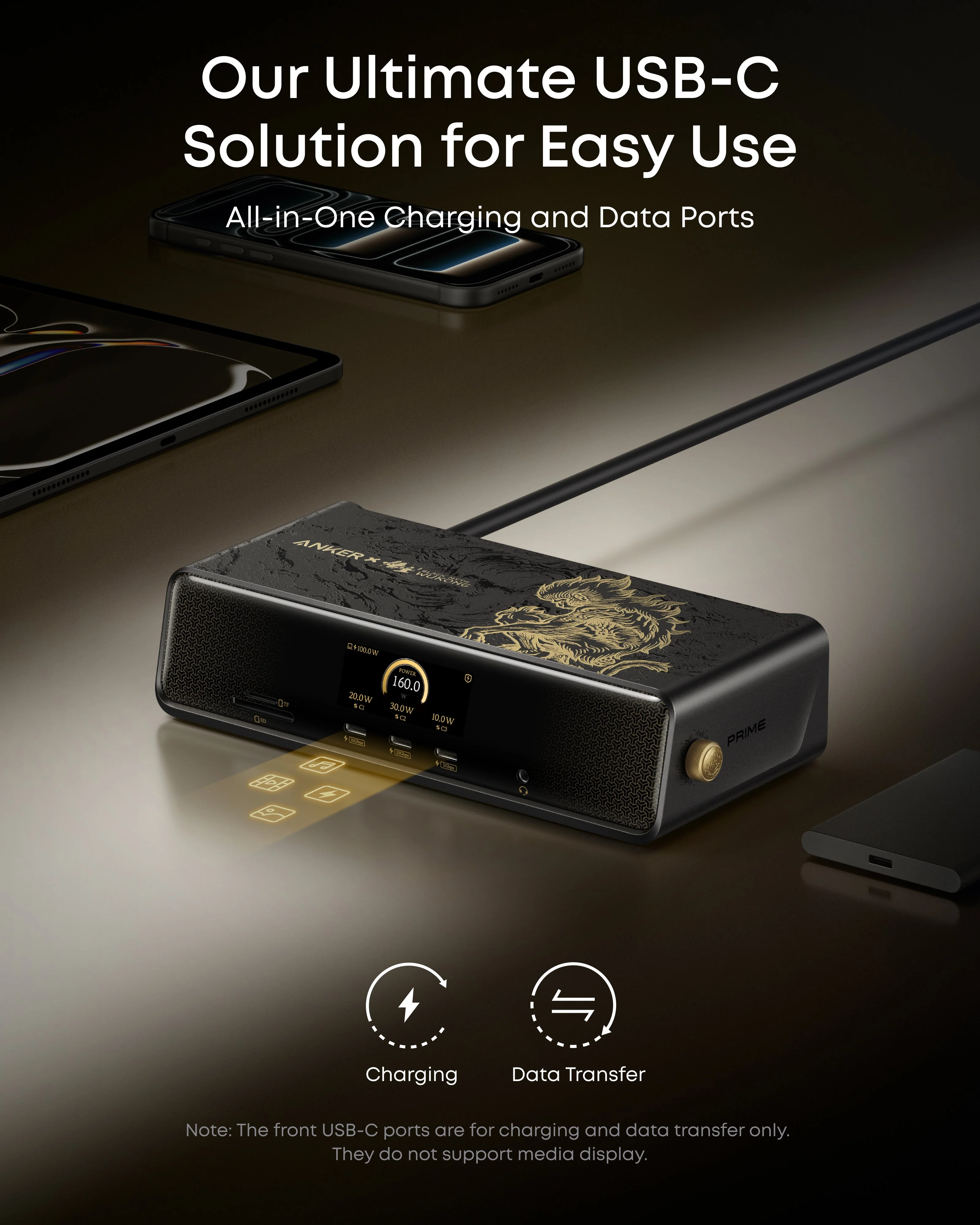 (Anker × Black Myth: Wukong Edition) Anker Prime Docking Station (14-in-1, Triple Display, DisplayLink) with DL7400 - Image 6