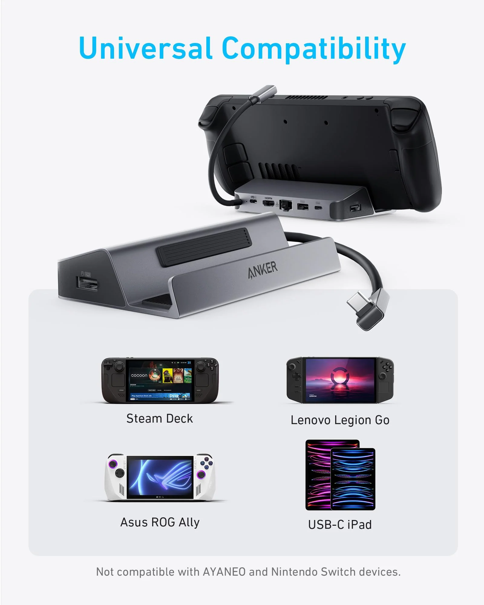 Anker USB-C Hub (6-in-1, For Handheld Game Console) - Image 7