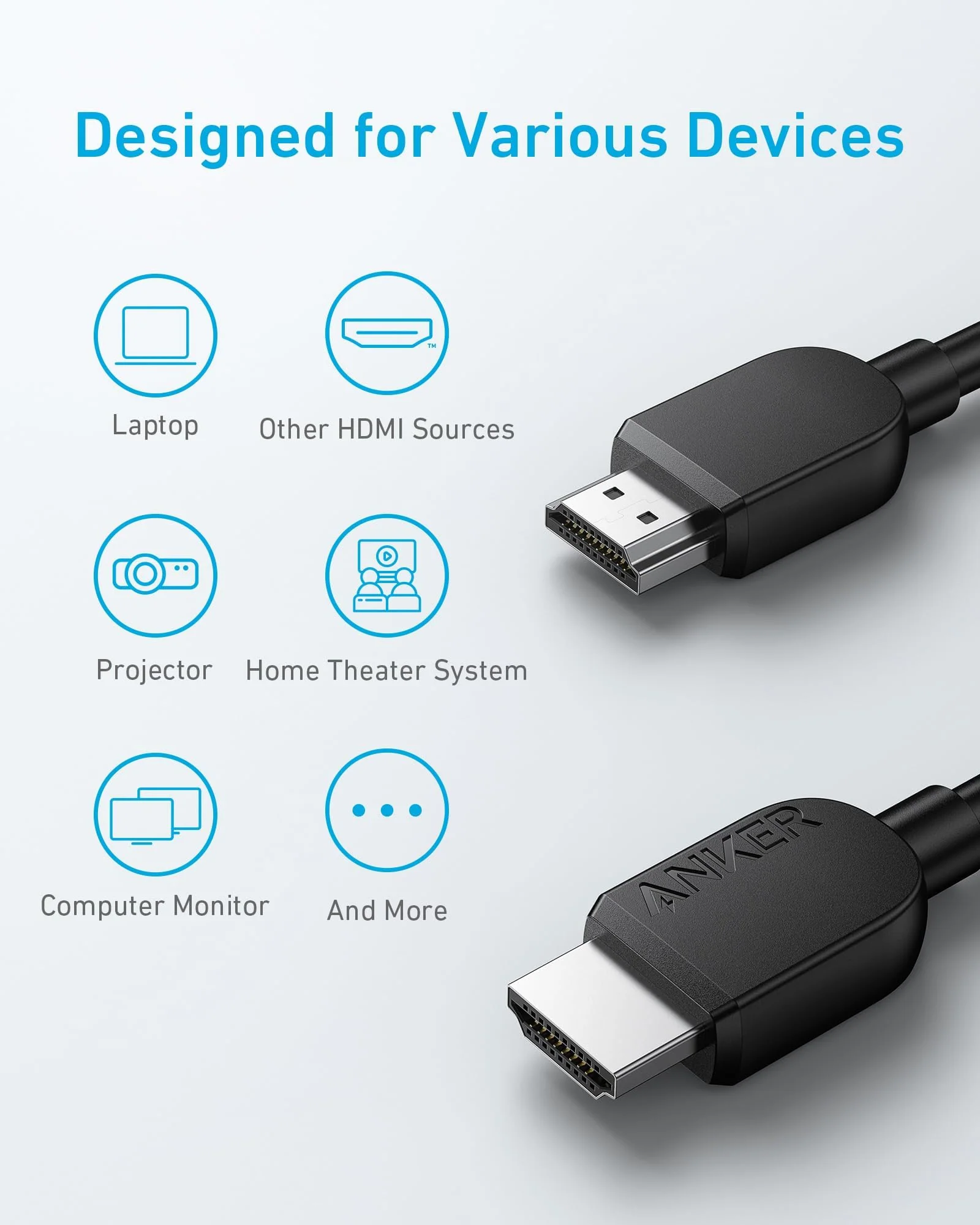 Anker HDMI Cable (6 ft, 8K) - Image 6