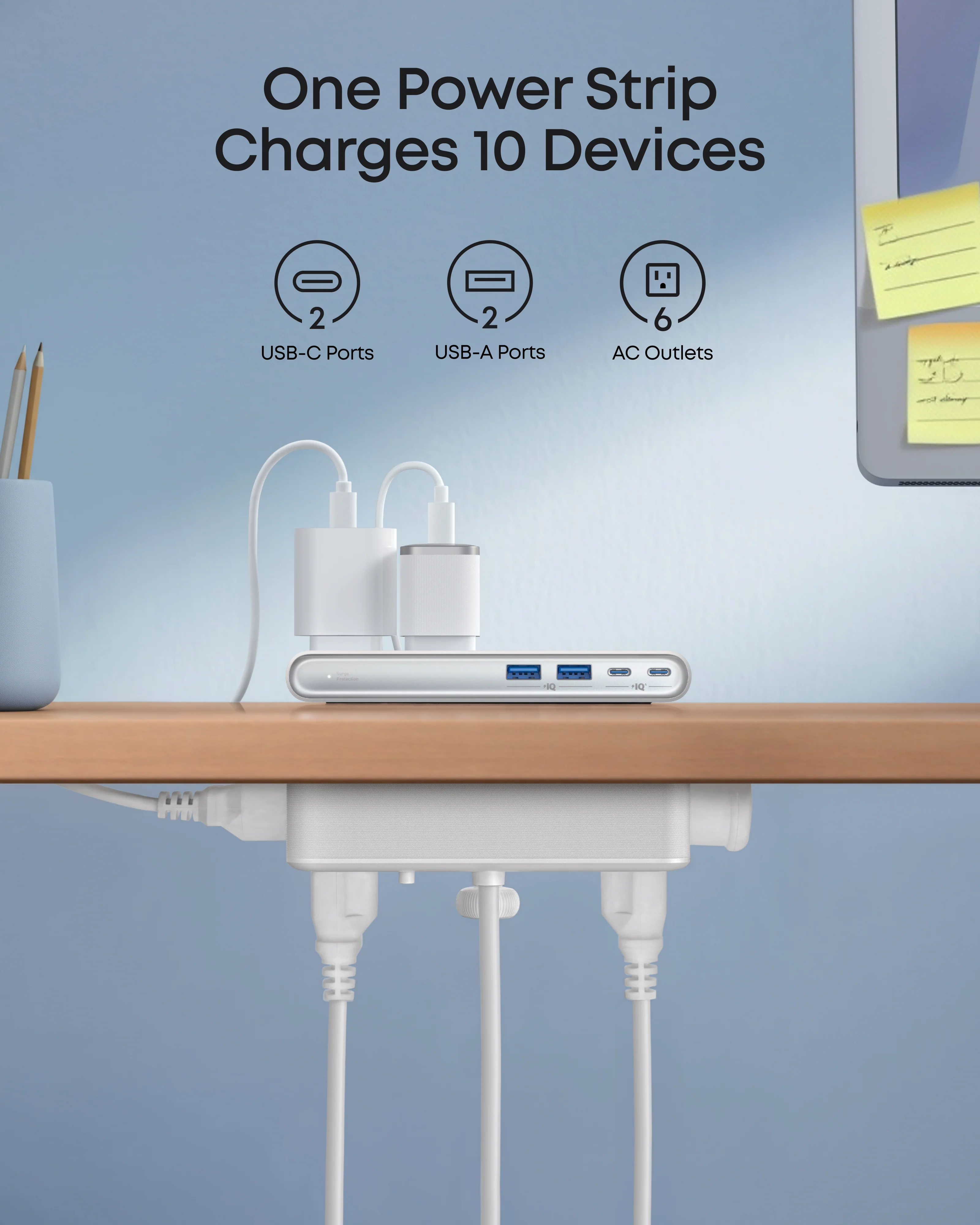 Anker Nano Power Strip (10-in-1, 70W, Clamp) - Image 10