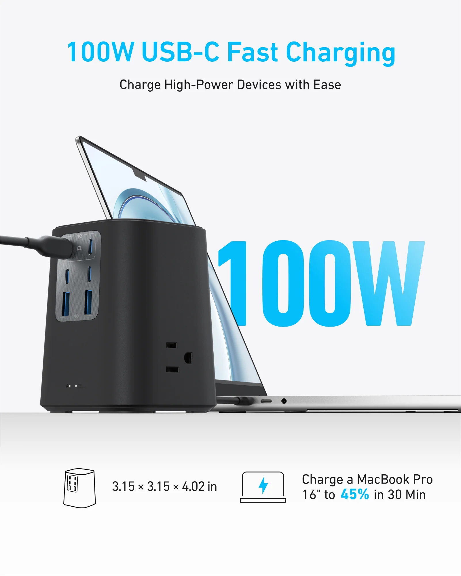 Anker Charging Station (9-in-1, 100W) - Image 3