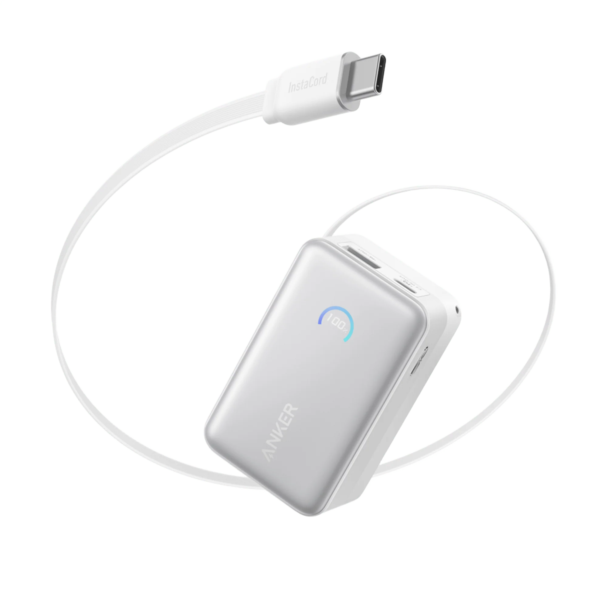 Anker Nano Power Bank (10K, 45W, Built-In Retractable USB-C Cable) | Customizable