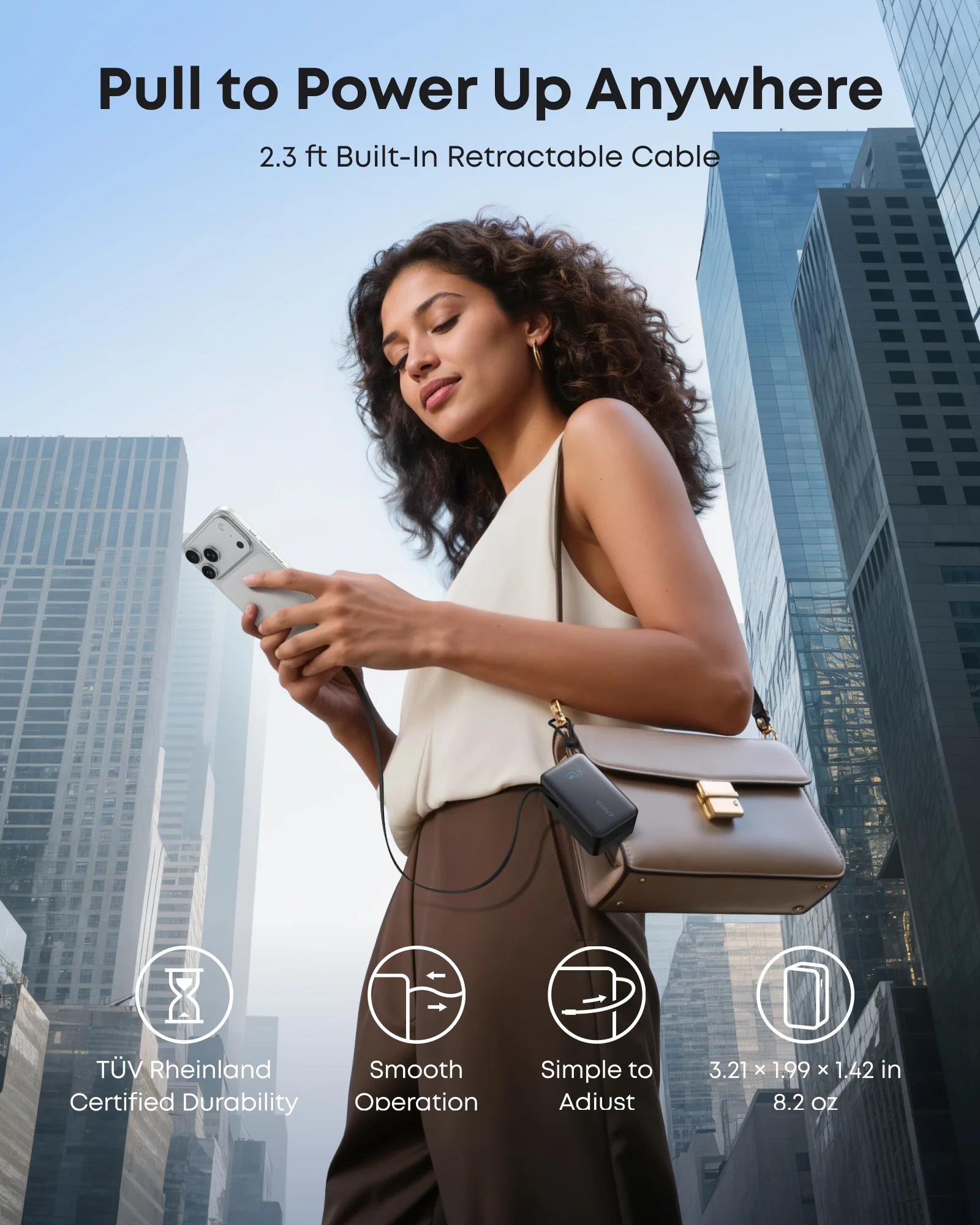 Anker Nano Power Bank (10K, 45W, Built-In Retractable USB-C Cable) | Customizable - Image 12