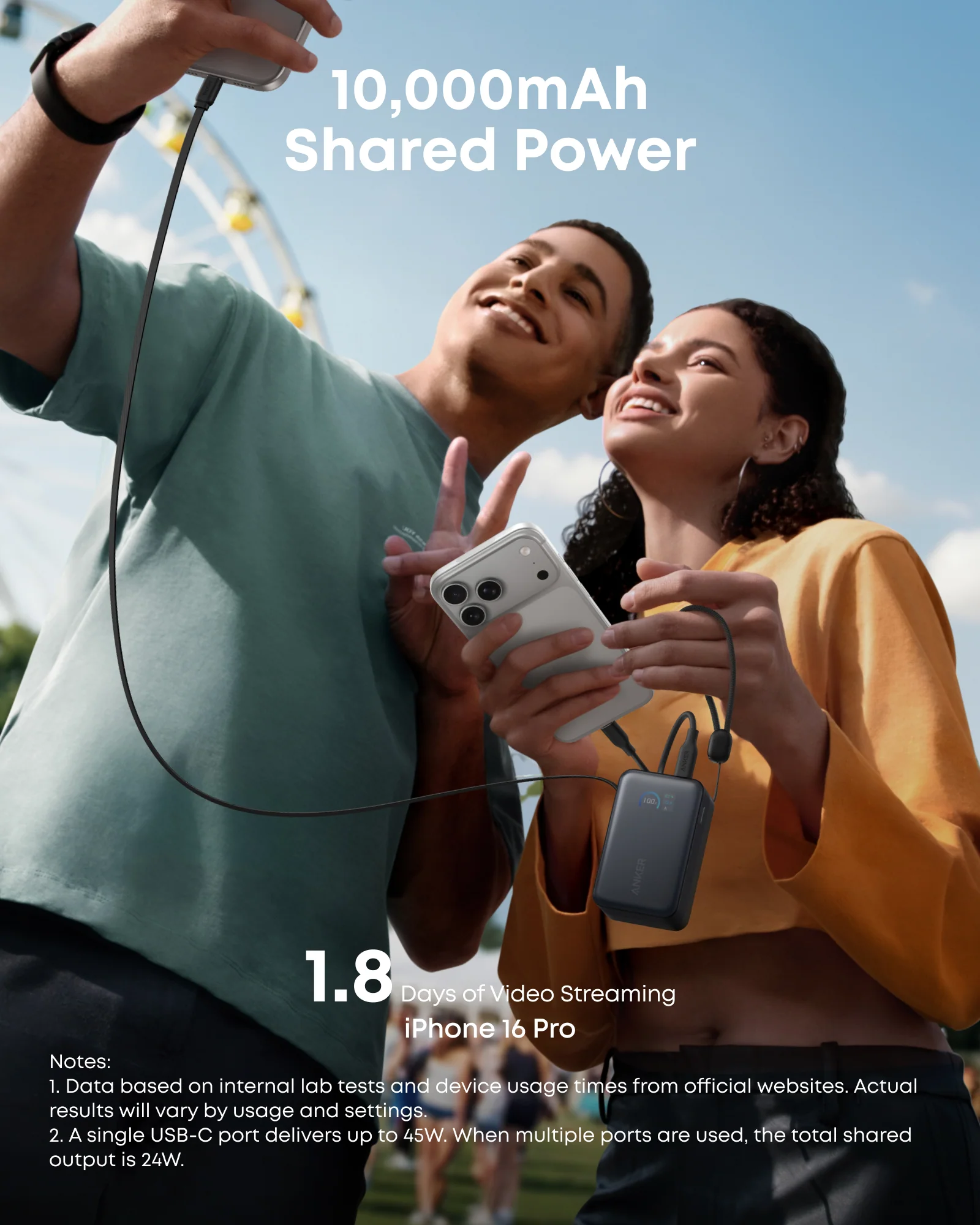 Anker Nano Power Bank (10K, 45W, Built-In Retractable USB-C Cable) | Customizable - Image 13