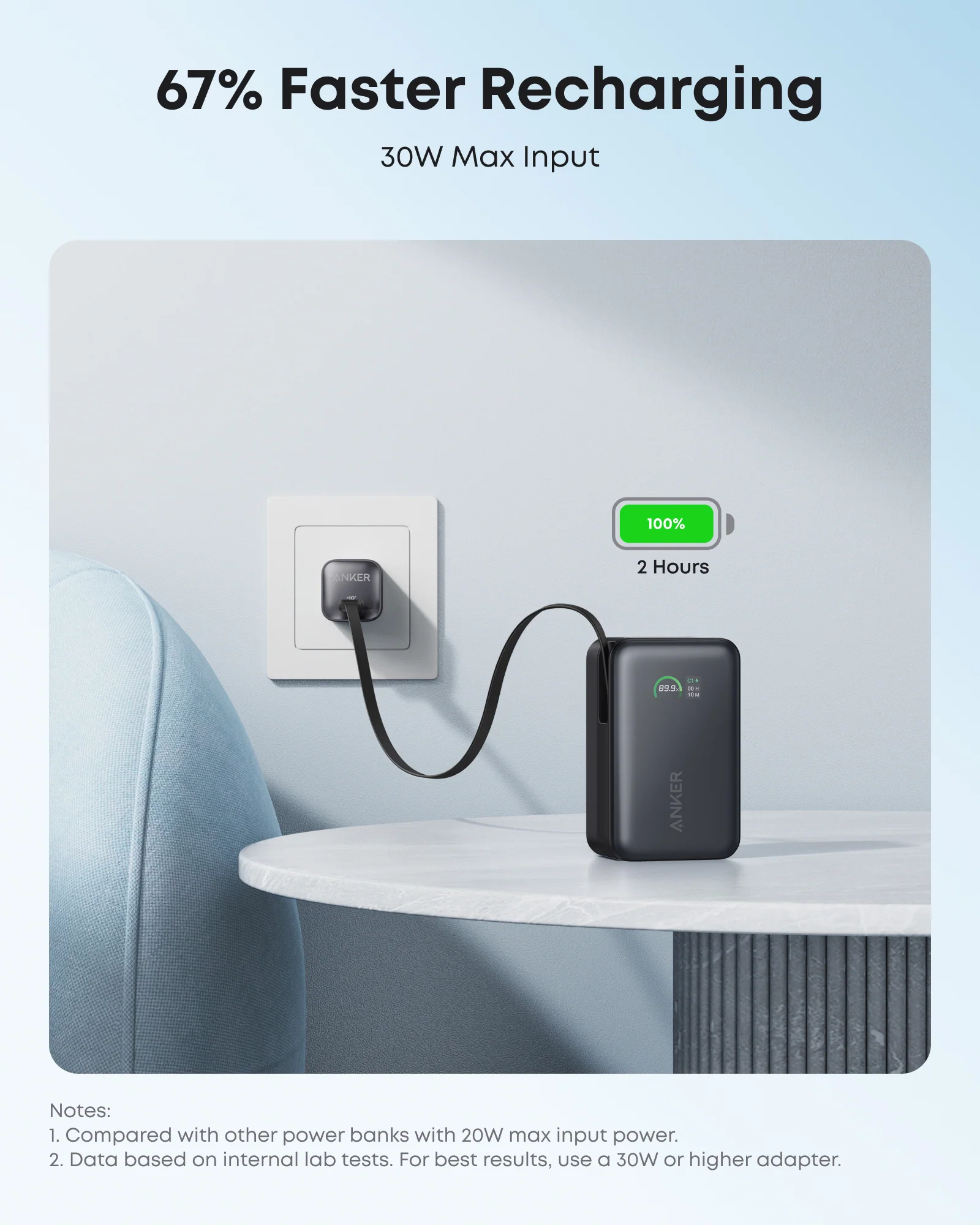 Anker Nano Power Bank (10K, 45W, Built-In Retractable USB-C Cable) | Customizable - Image 14