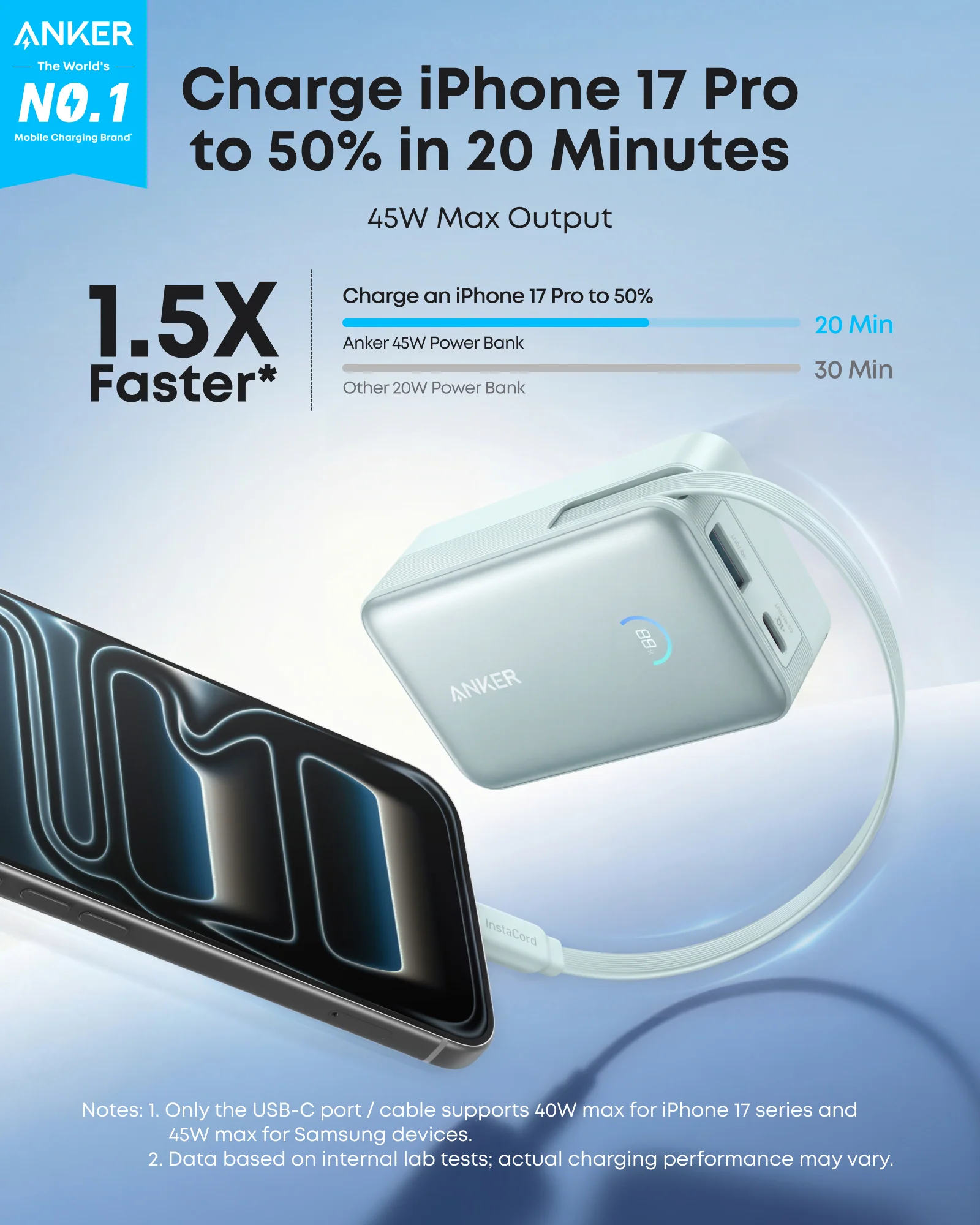 Anker Nano Power Bank (10K, 45W, Built-In Retractable USB-C Cable) | Customizable - Image 17