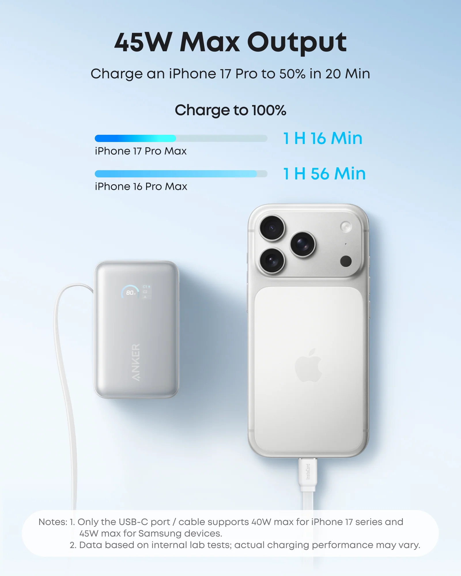 Anker Nano Power Bank (10K, 45W, Built-In Retractable USB-C Cable) | Customizable - Image 3