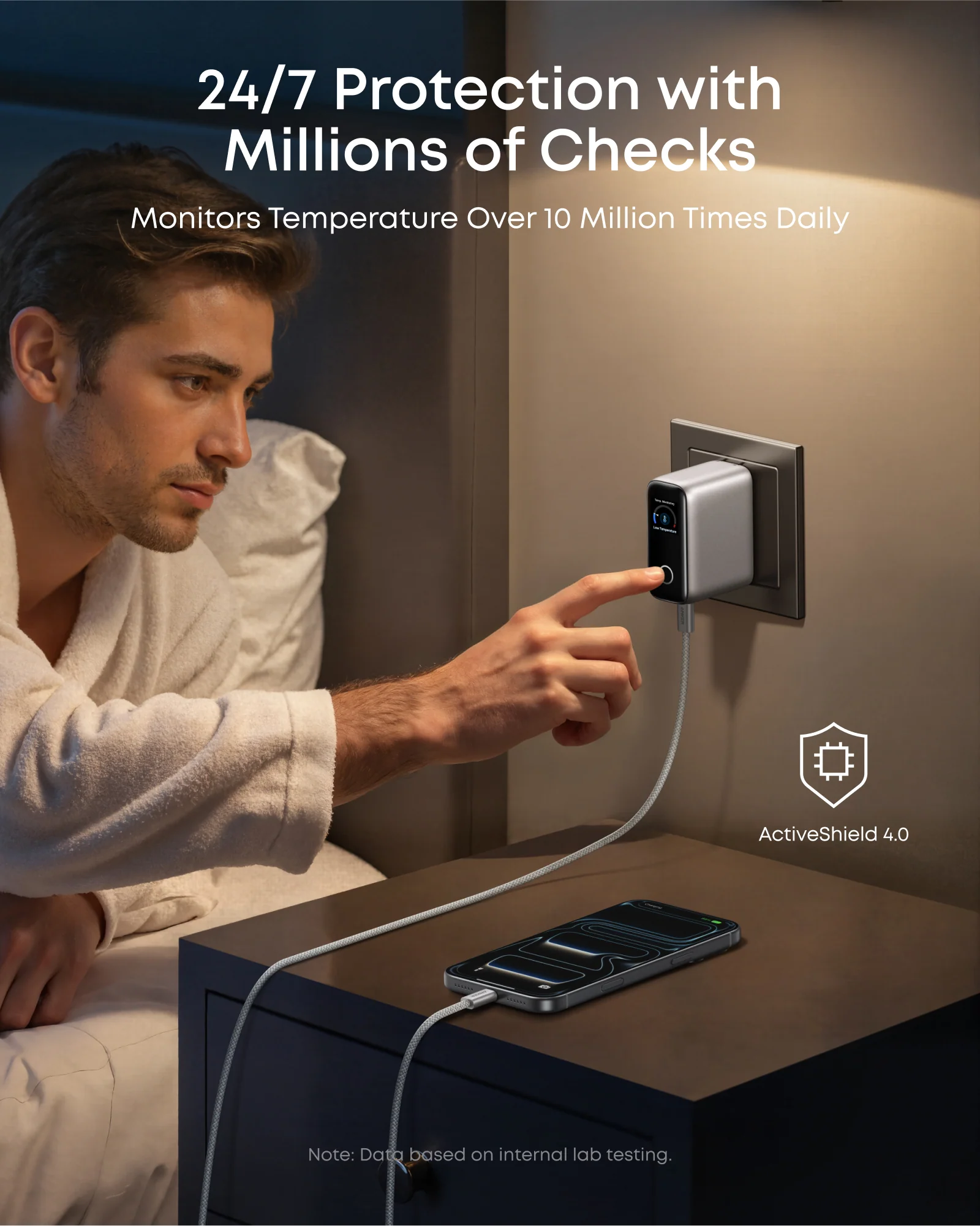 Anker Charger (100W, 3 Ports, Smart Display) - Image 14
