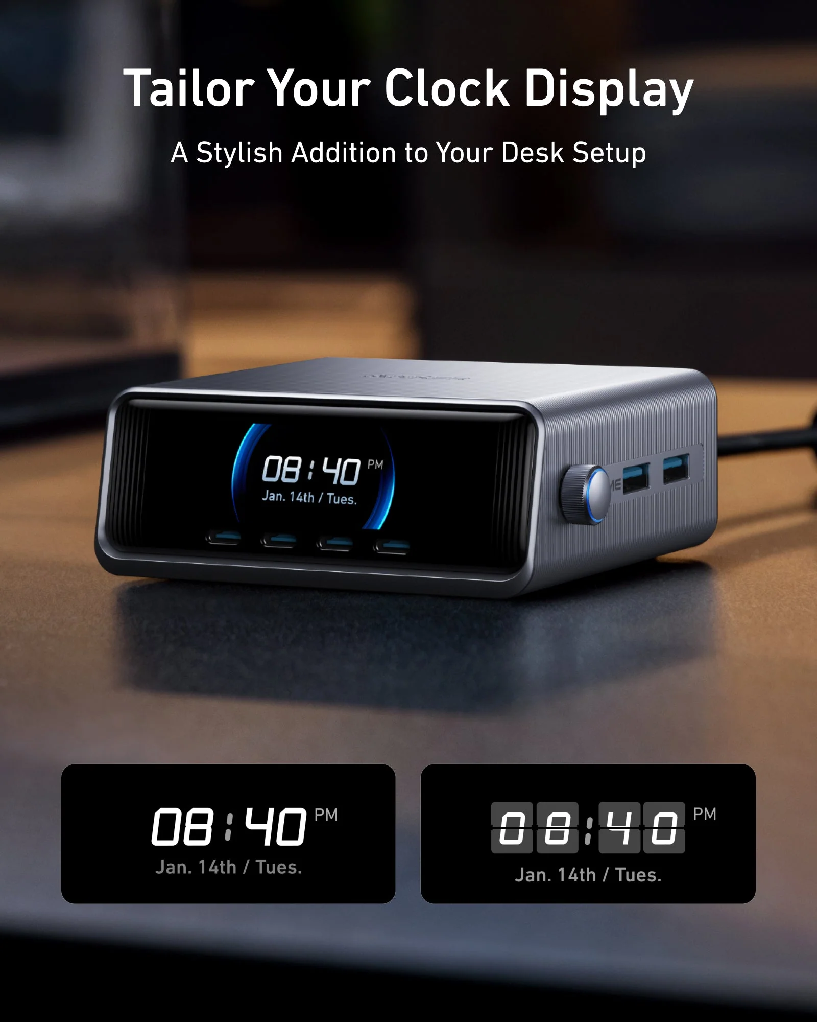 Anker Prime Charger (250W, 6 Ports, GaNPrime) with USB-C to USB-C Cable (240W) - Image 6