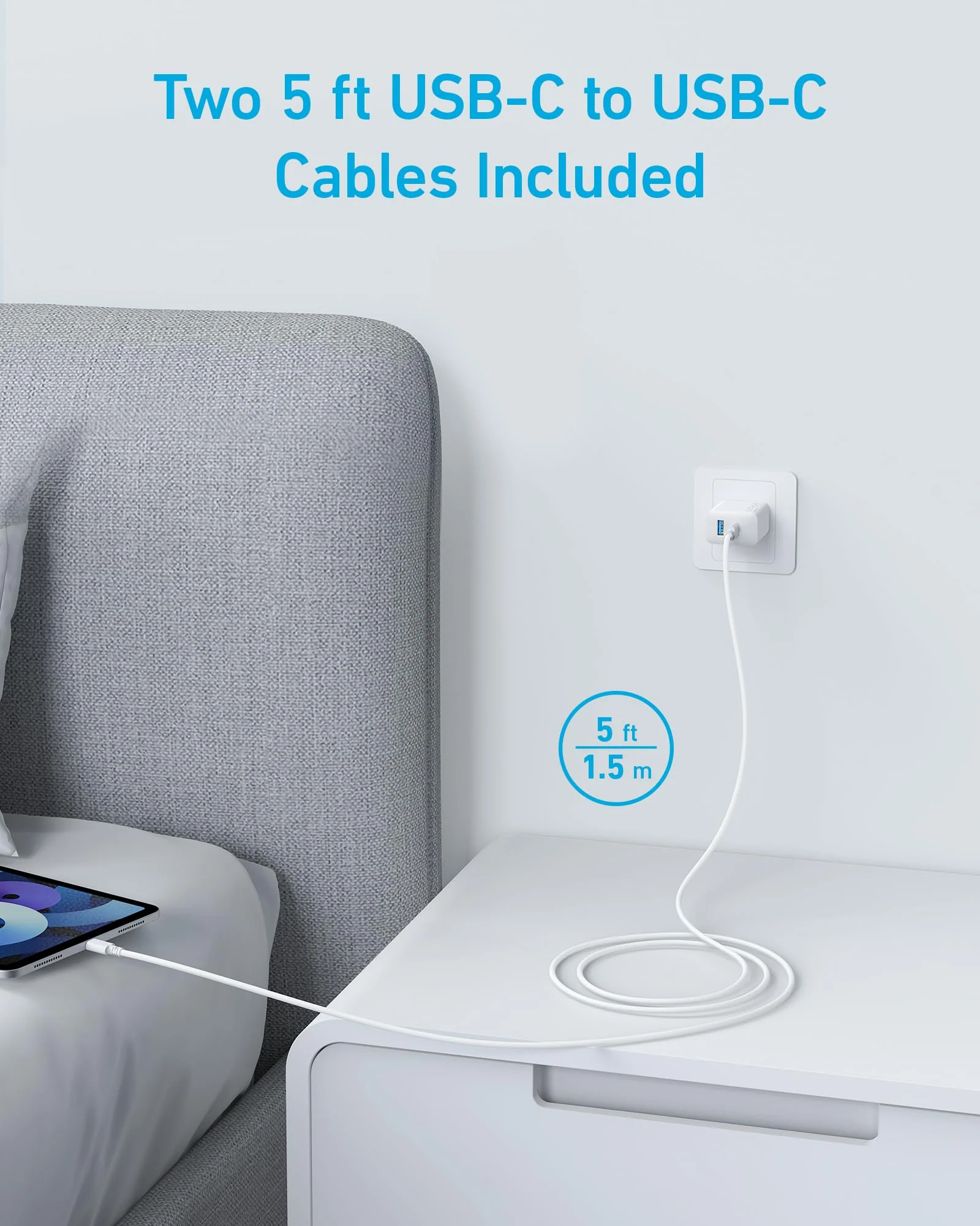 Refurbished Anker 20W Fast Wall Charger (2-Pack) - Image 11