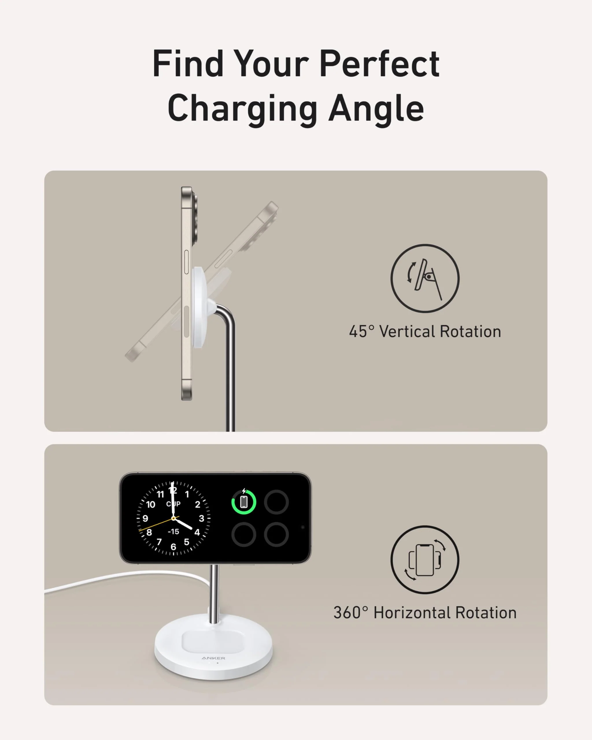 Anker MagGo Wireless Charger (2-in-1 Stand) BOA - Image 4
