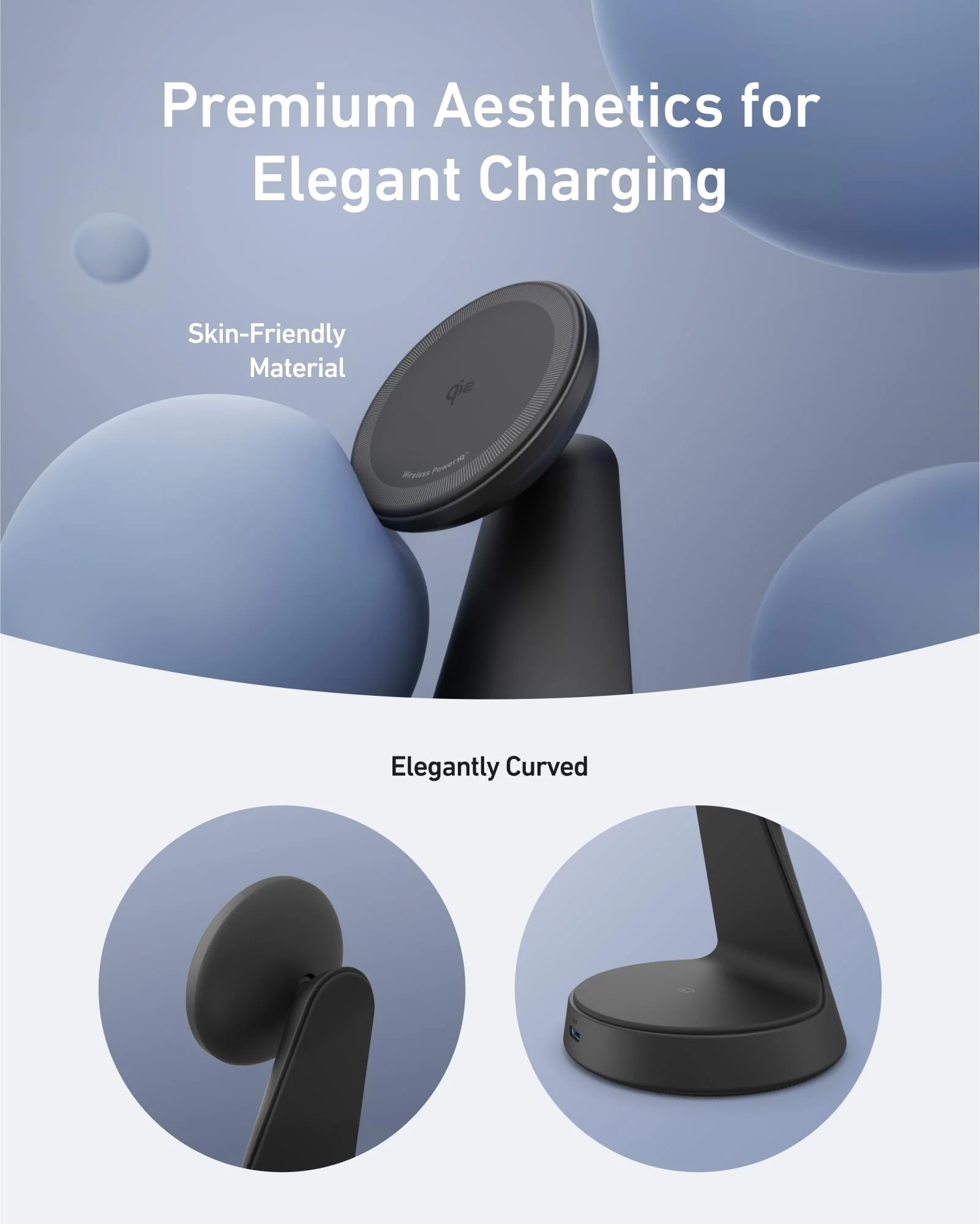 Anker MagGo Wireless Charger (2-in-1, Dock Stand) with USB-C Cable BOA - Image 5