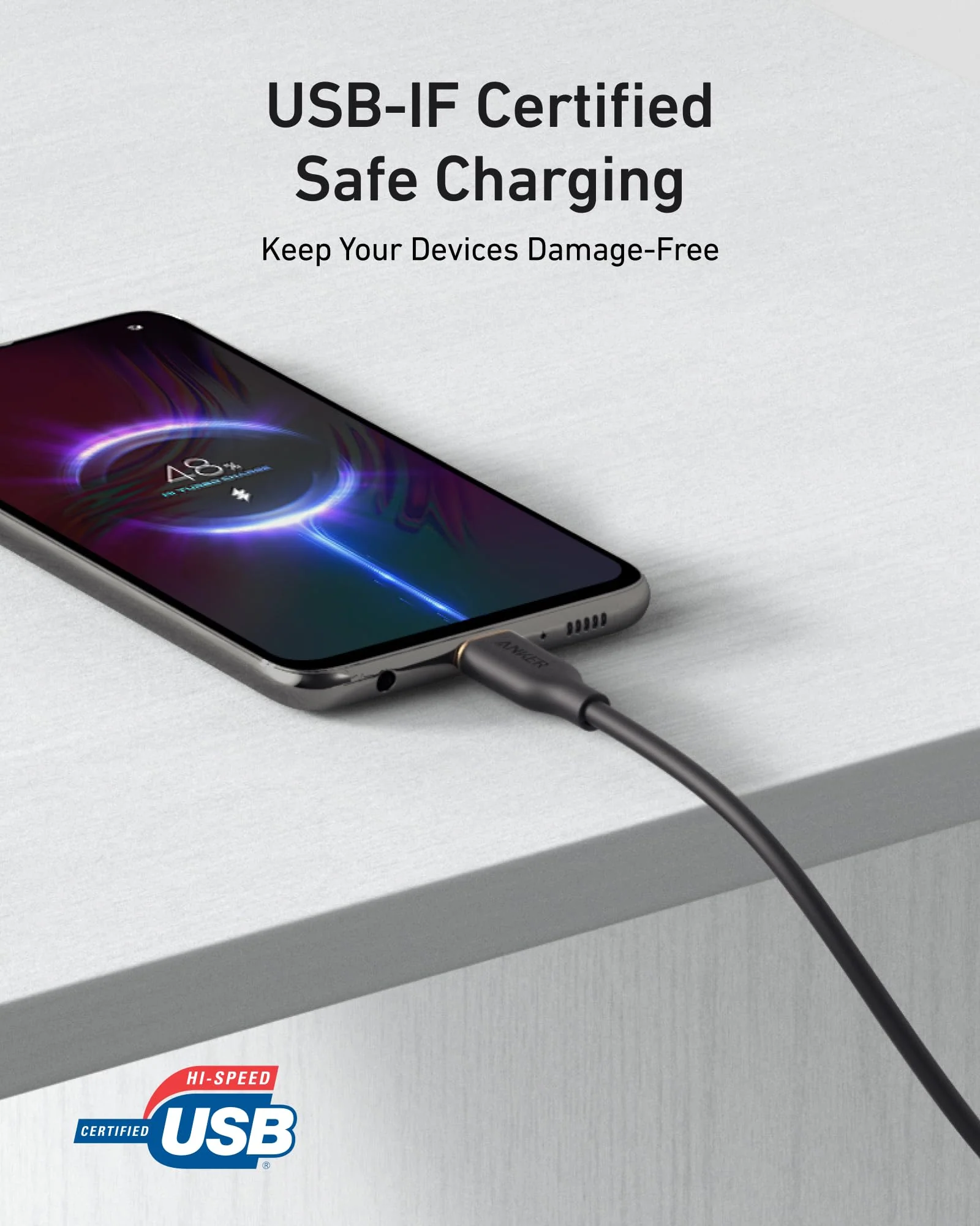 Anker 15W USB-A to USB-C Cable 2Pack (3 ft, Silicone) - Image 5