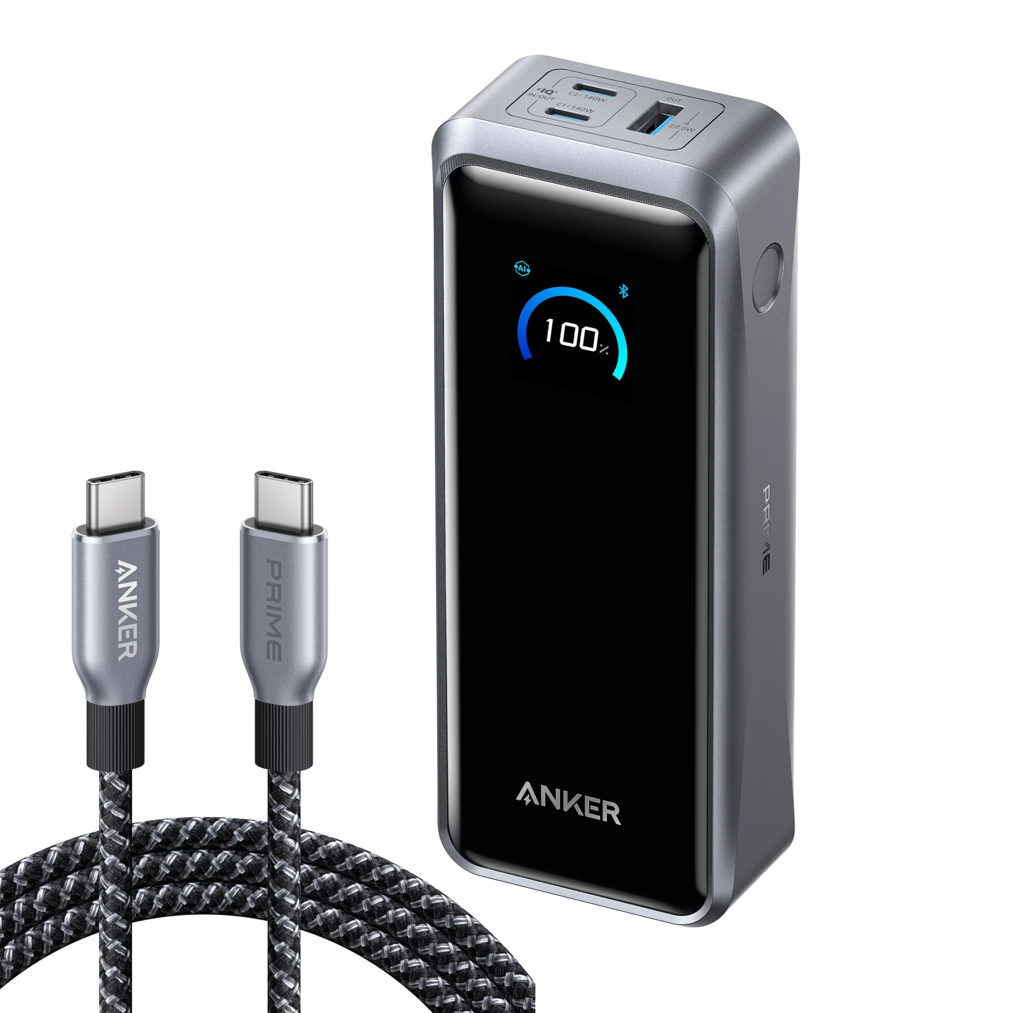 Anker Prime Power Bank (26K, 300W) and Anker Prime USB-C to USB-C Cable (240W, Upcycled-Braided) - Image 13