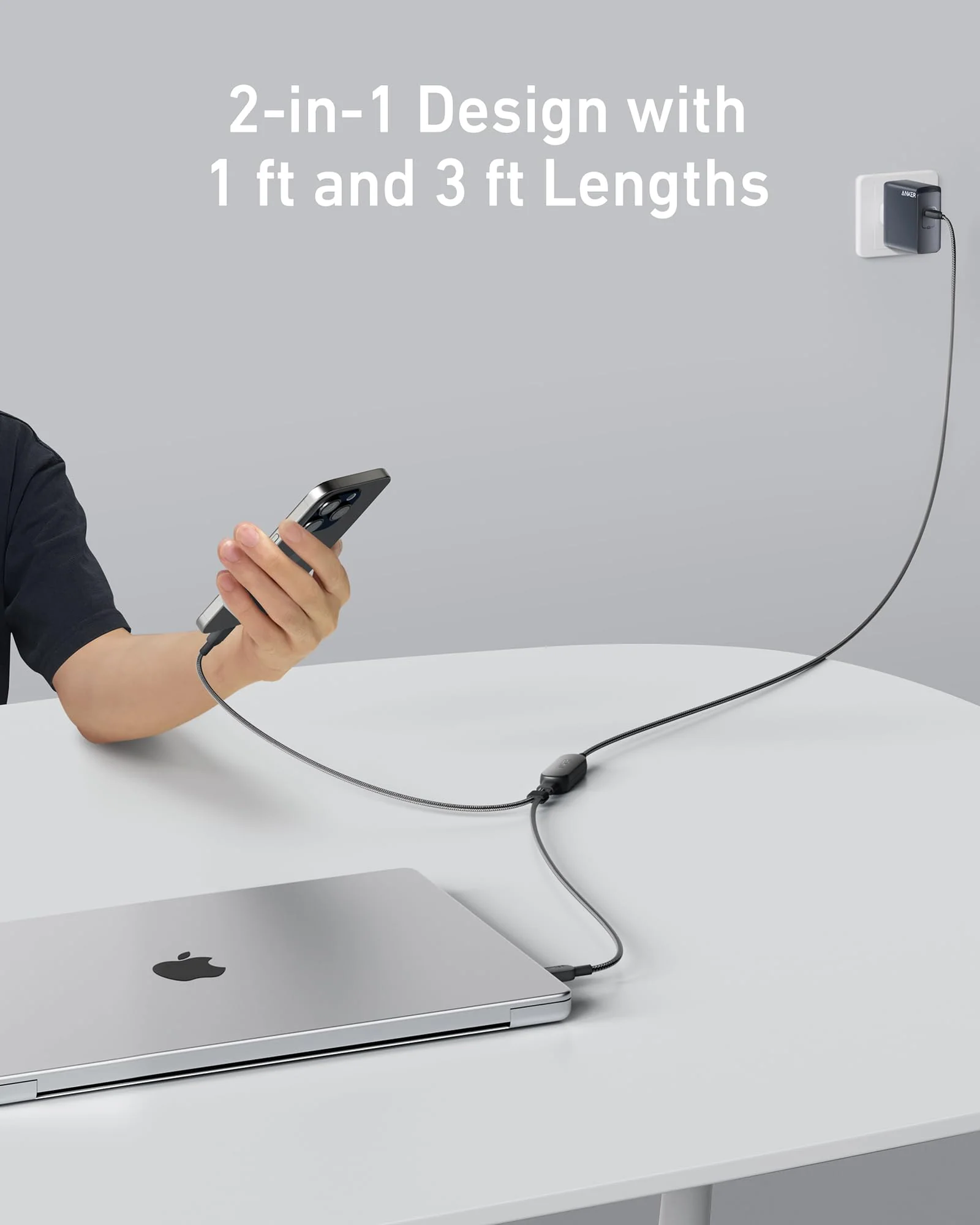 Anker Prime Power Bank (20K, 200W) and Anker 140W 2-in-1 USB-C to USB-C Cable - Image 8