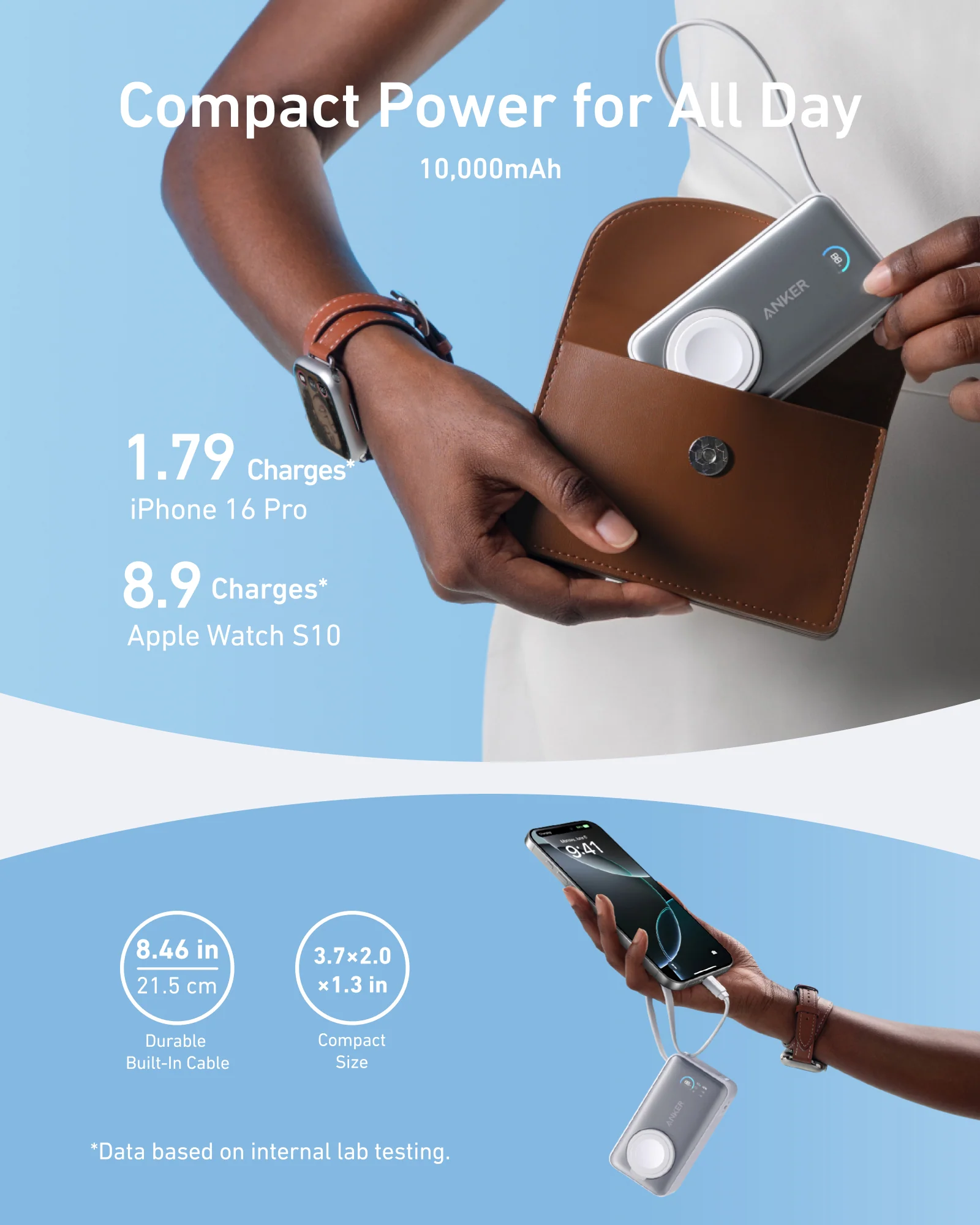 Anker MagGo Power Bank (10K, 35W, For Apple Watch) - Image 10