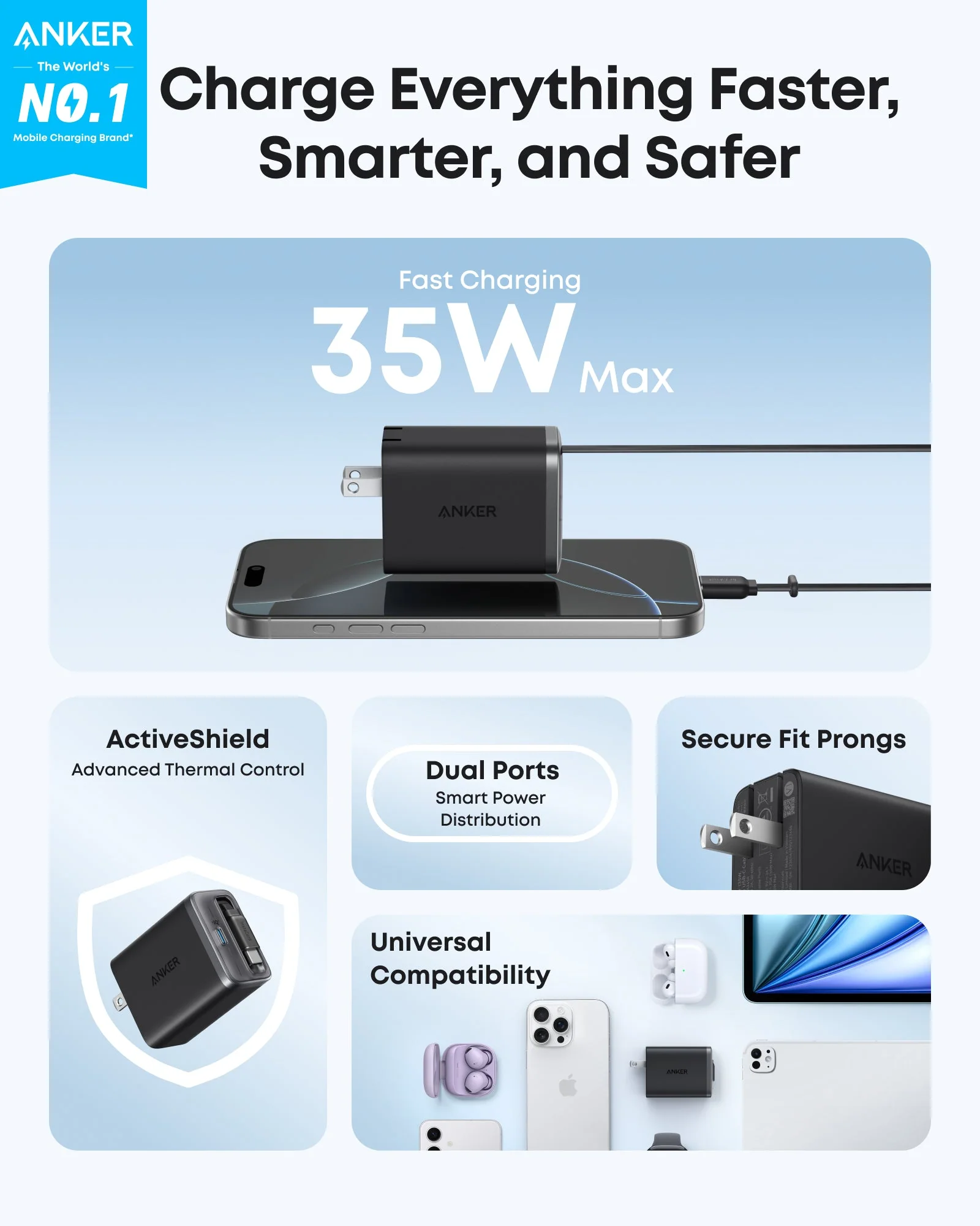 Anker MagGo Power Bank (10K, 35W, For Apple Watch) and Anker Nano Charger (35W, Built-In Retractable USB-C Cable) - Image 9