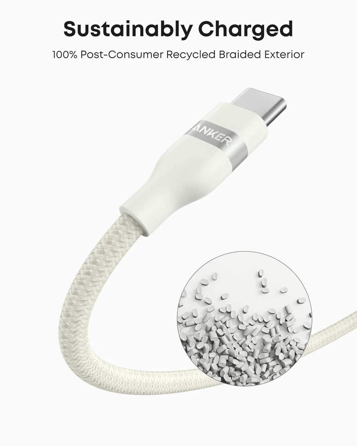 Anker USB-A to USB-C Cable (3 ft, Upcycled-Braided, 2 Pack) - Image 19