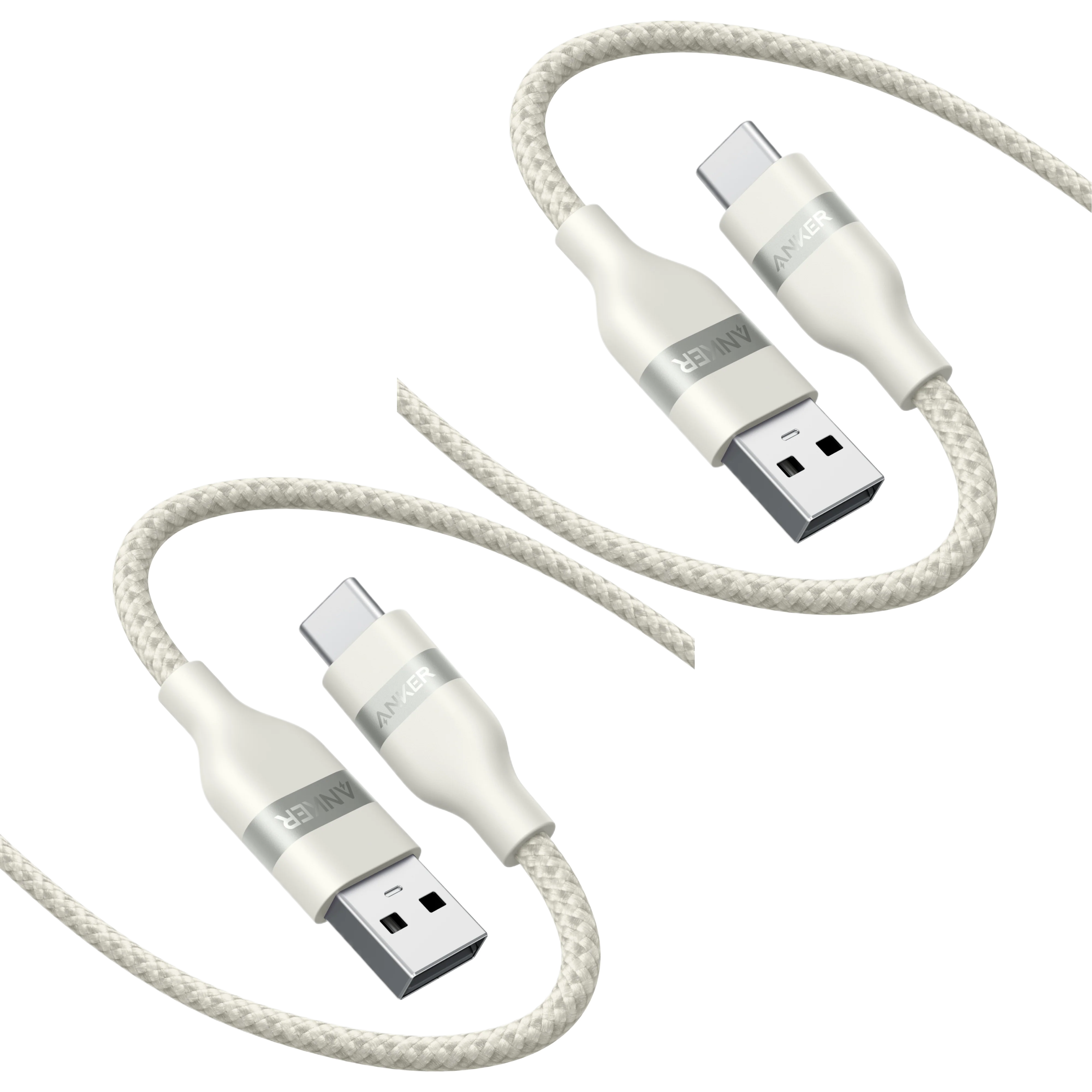 Anker USB-A to USB-C Cable (3 ft, Upcycled-Braided, 2 Pack) - Image 8