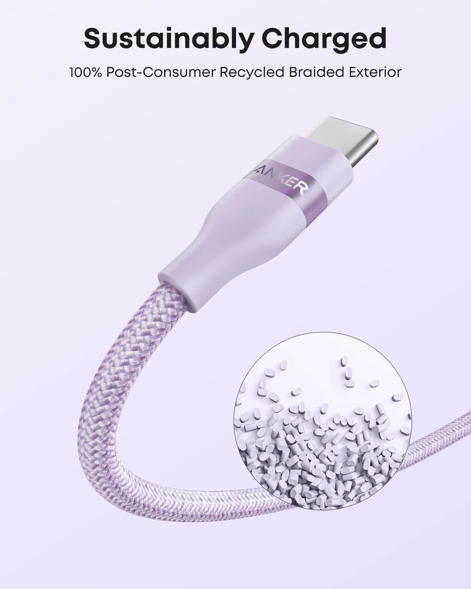 Anker USB-A to USB-C Cable (3 ft/6 ft, Upcycled-Braided) - Image 40