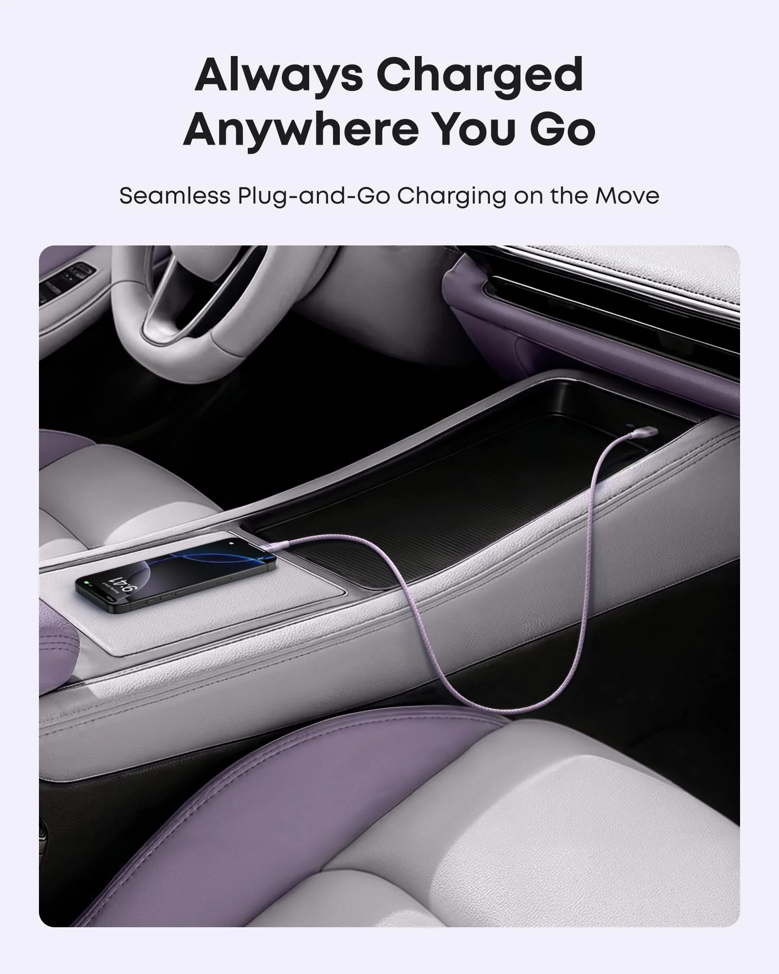 Anker USB-A to USB-C Cable (Upcycled-Braided, 2 Pack, Violet) - Image 21