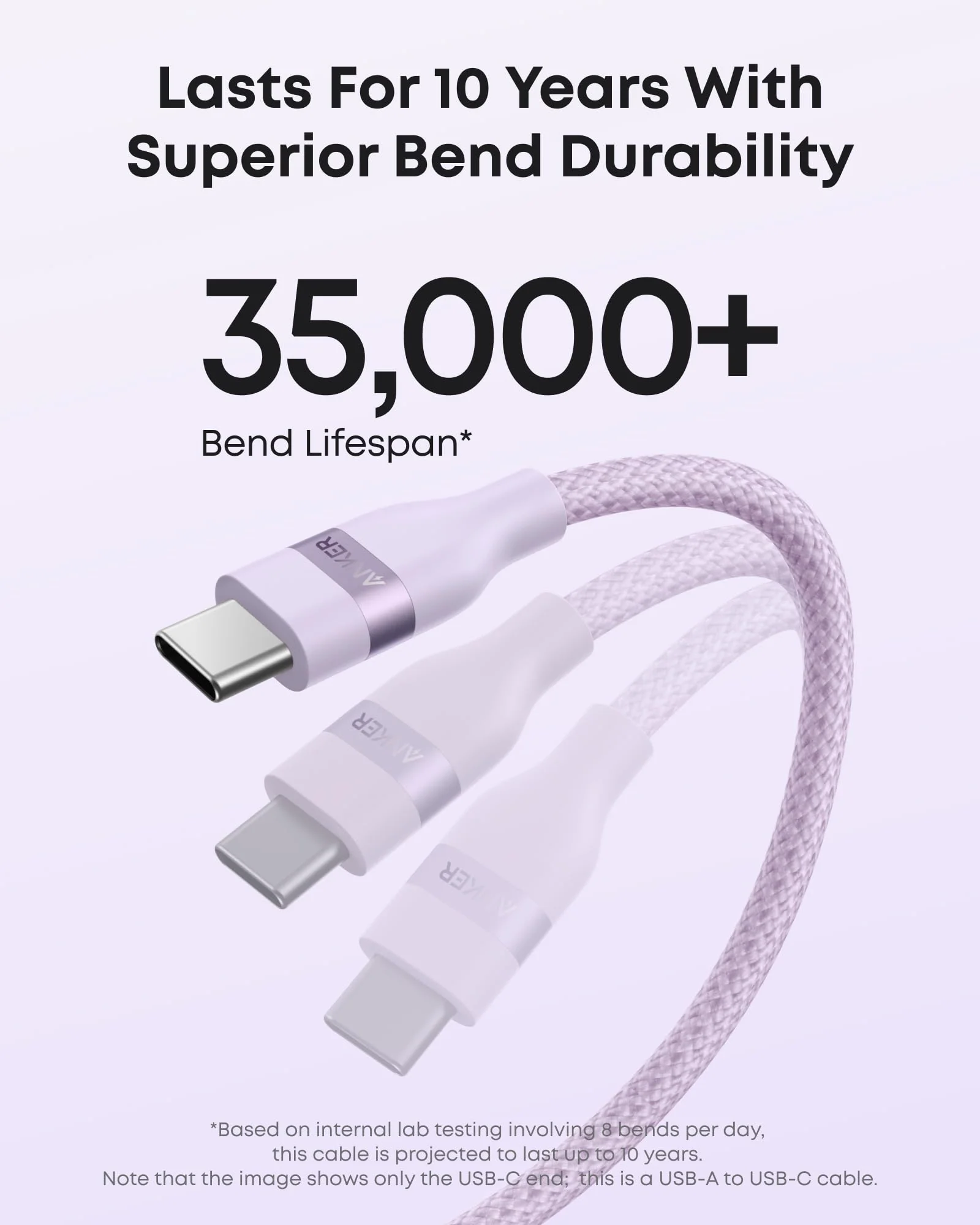Anker USB-A to USB-C Cable (3 ft/6 ft, Upcycled-Braided) - Image 32