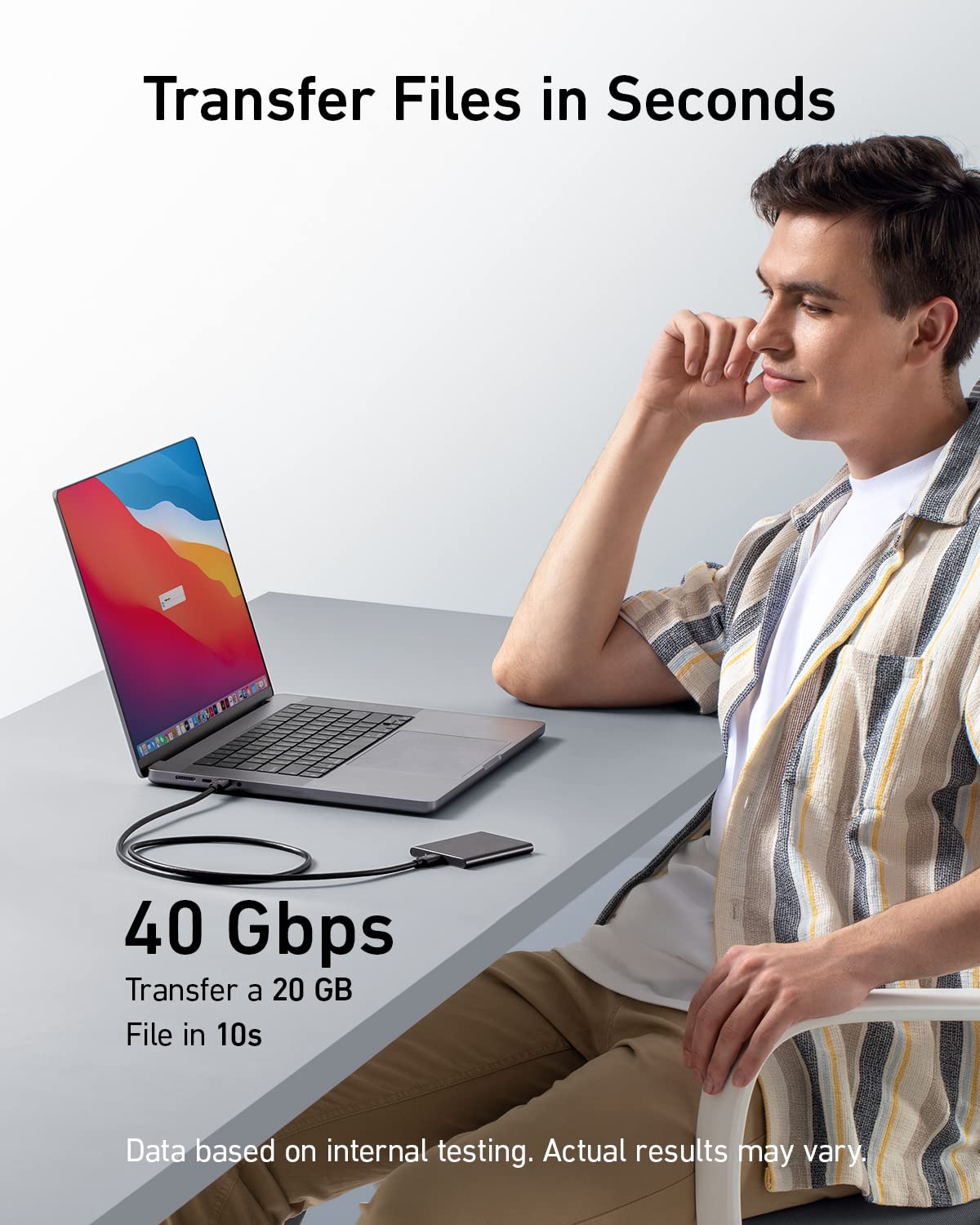 Anker Prime Docking Station (DL7400) and USB-C to USB-C Cable (Thunderbolt 4 Compatible) - Image 12