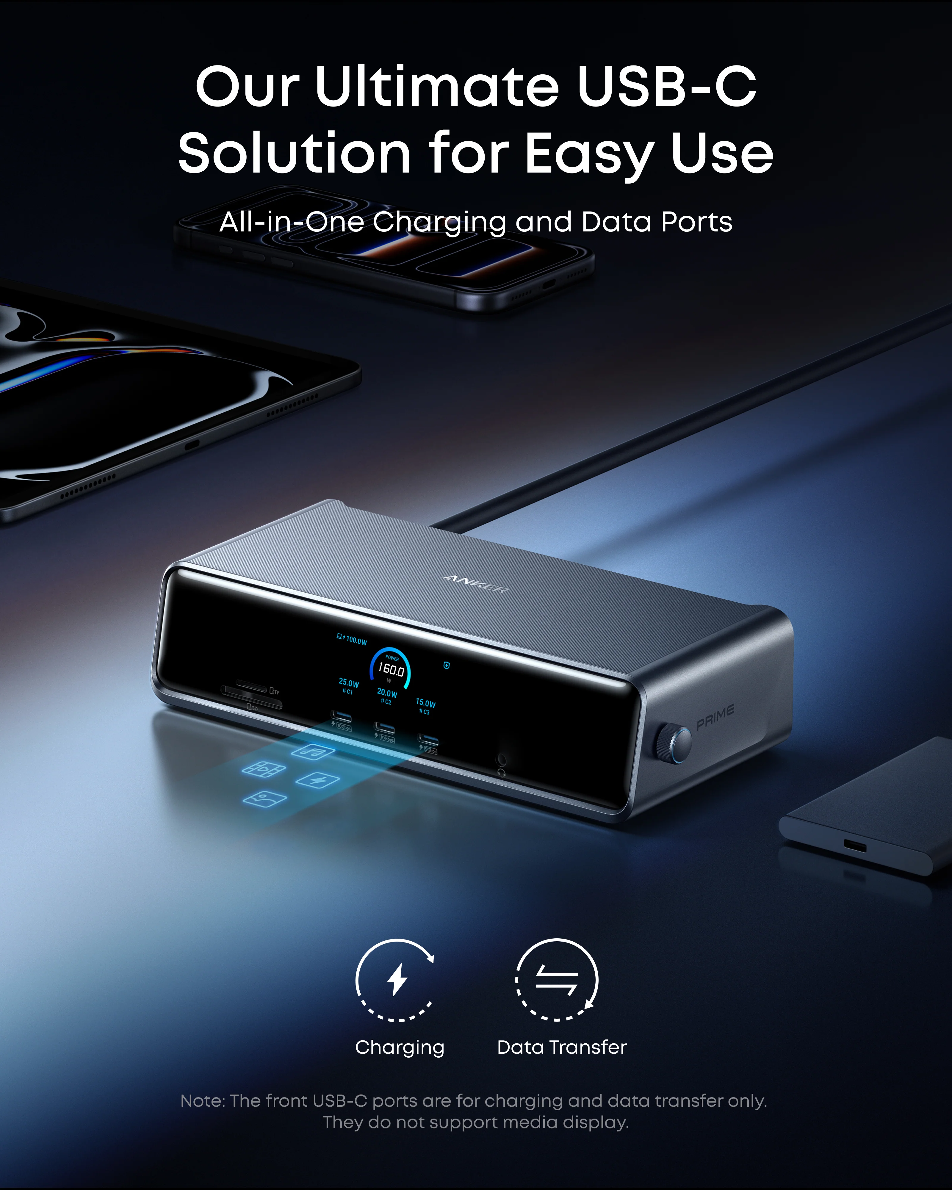 Anker Prime Docking Station (14-in-1, Triple Display, DisplayLink) with DL7400 - Image 7