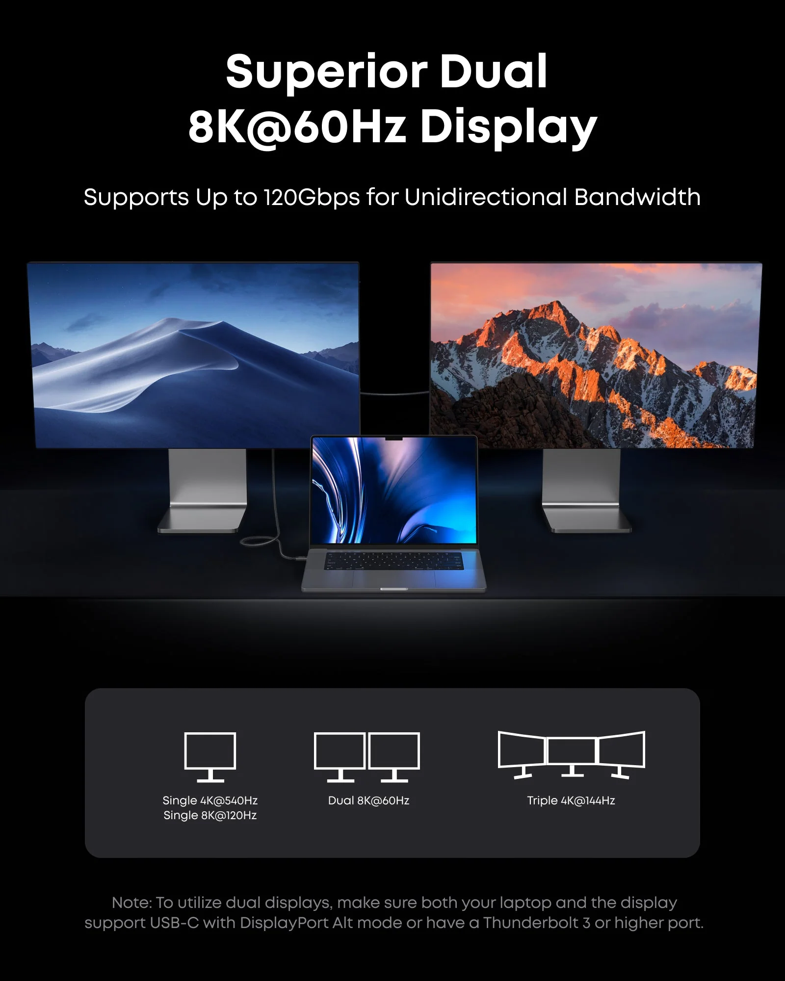 Anker Prime TB5 Docking Station (14-in-1, 8K, Thunderbolt 5 ) and Thunderbolt 5 Cable (3.3 ft, 80Gbps, 240W) - Image 7